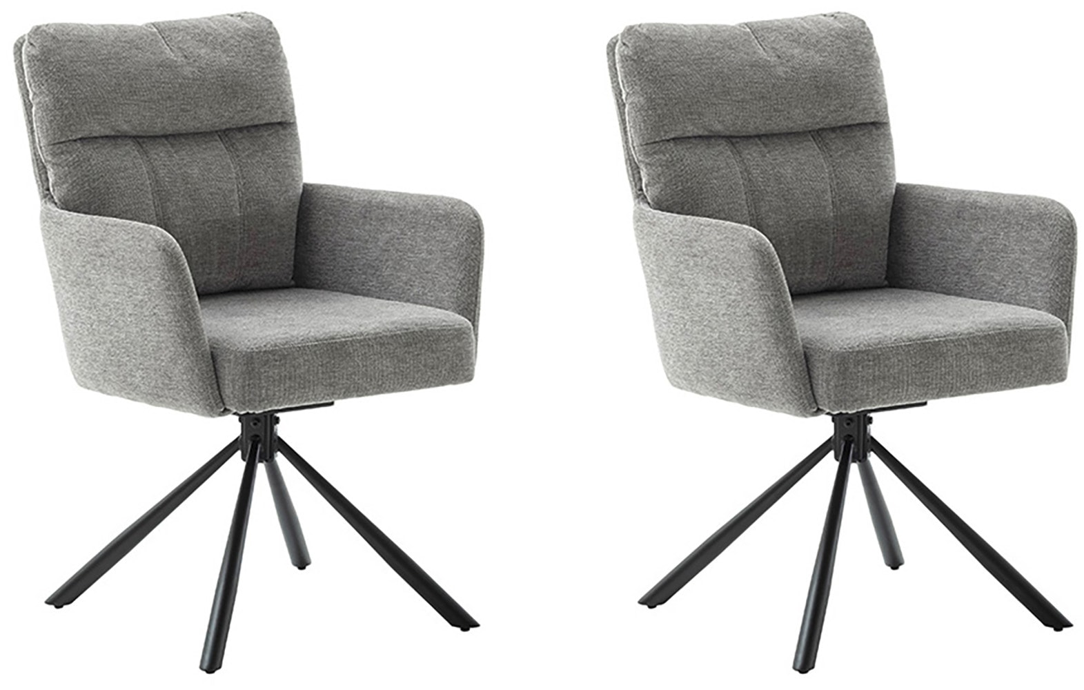 MCA furniture Esszimmerstuhl »UTICA« () (2er-Set), drehbar 180°, Taschenfed günstig online kaufen