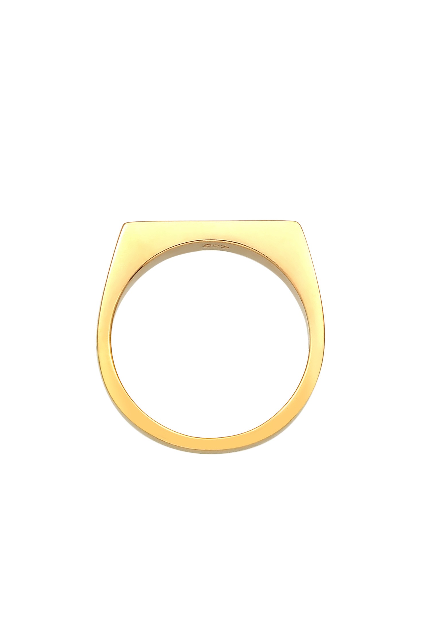 Elli Siegelring »Siegelring Rechteck Pinky Ring 925 Silber«