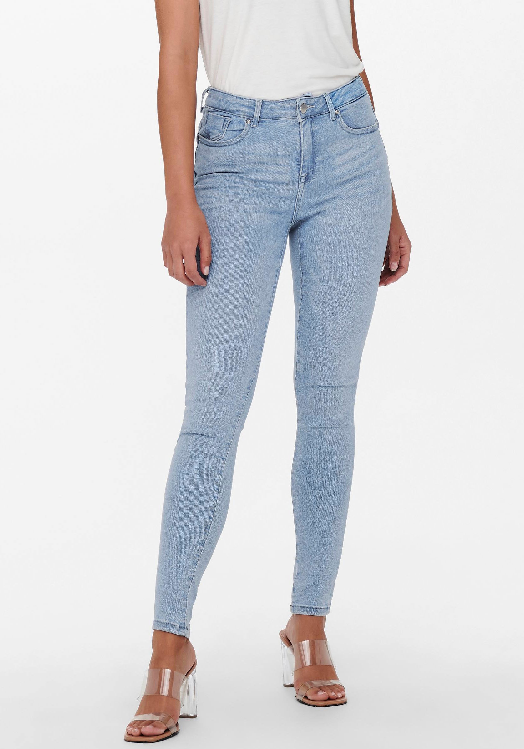 Only Skinny-fit-Jeans »Onlpower Mid Push Up Sk Dnm AZG944 Noos«