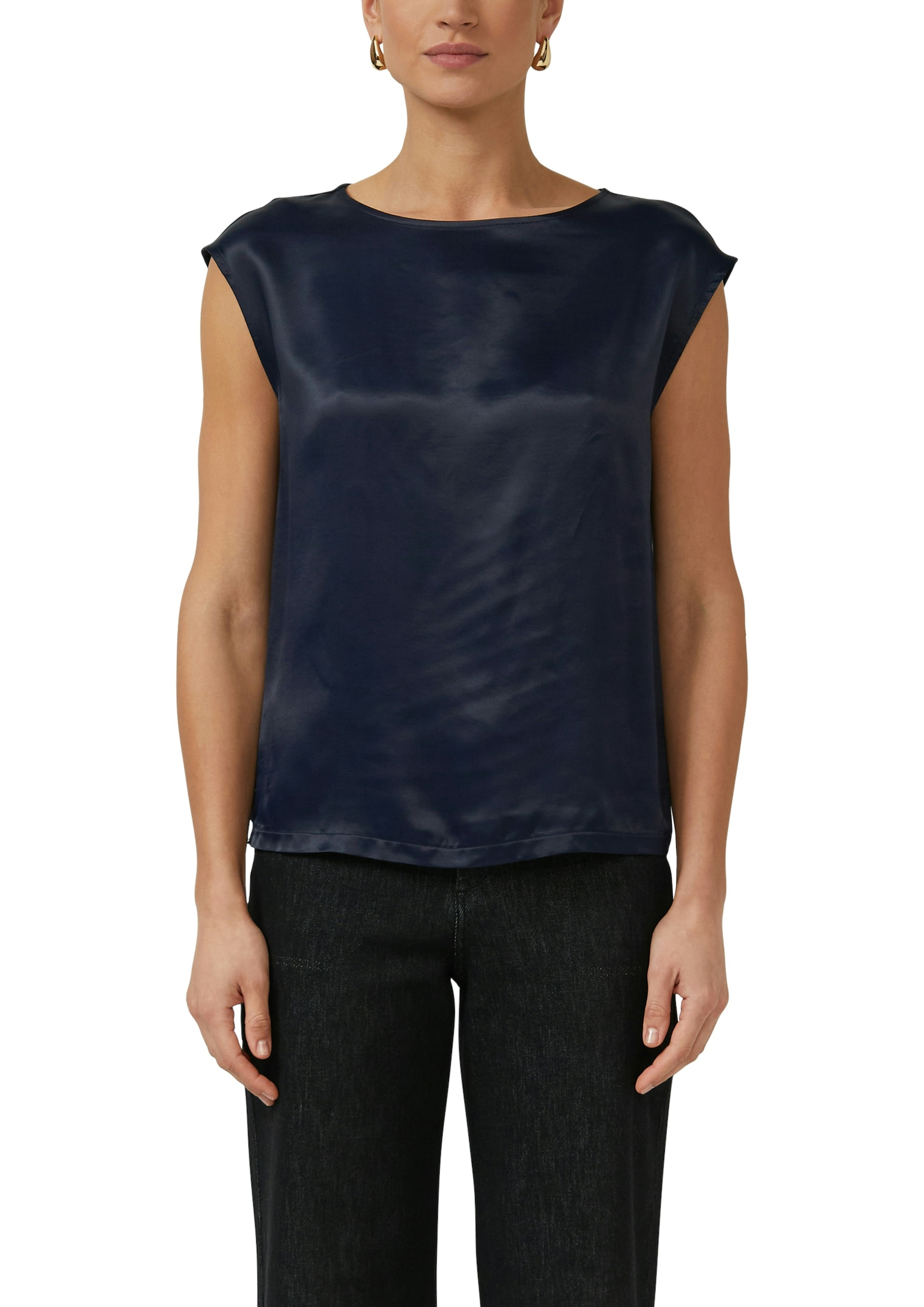 s.Oliver BLACK LABEL Rundhalsshirt mit Stretchanteil