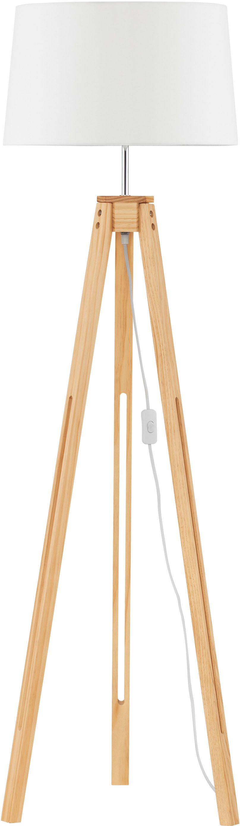 NOVA LUCE Stehlampe "LE ROY", braun, 1, Ø 50cm H: 145cm, 1 Stk., Leuchten, Stehlampe