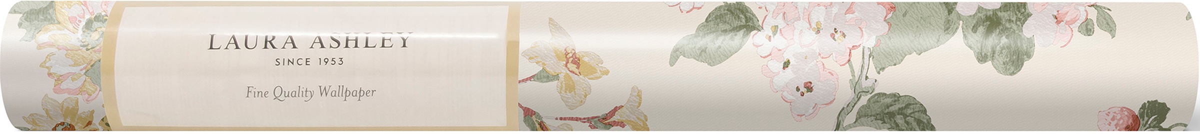 LAURA ASHLEY Vliestapete »Laura Ashley Rosemore Pale Sable Vliestapete«, geblümt, Laura Ashley Rosemore Pale Sable Vliestapete