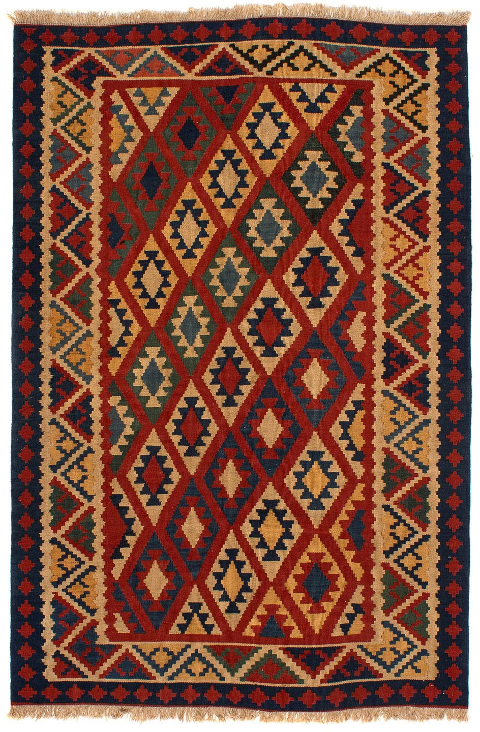 morgenland Wollteppich »Kelim - Oriental - 200 x 152 cm - mehrfarbig«, rech günstig online kaufen