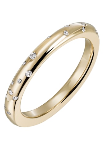 Diamantring »Schmuck Geschenk Gold 375 Damenring Goldring Diamant«