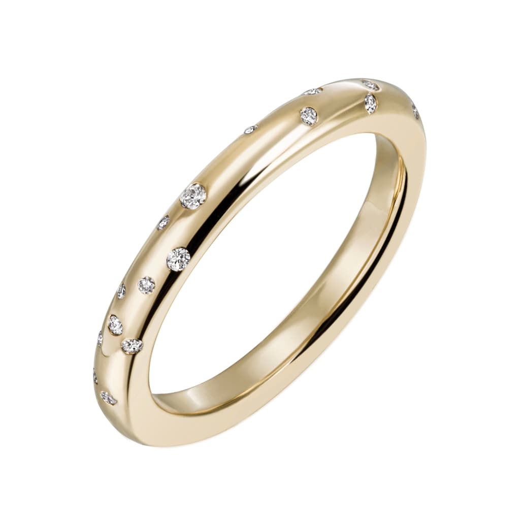 Firetti Diamantring »Schmuck Geschenk Gold 375 Damenring Goldring Diamant«