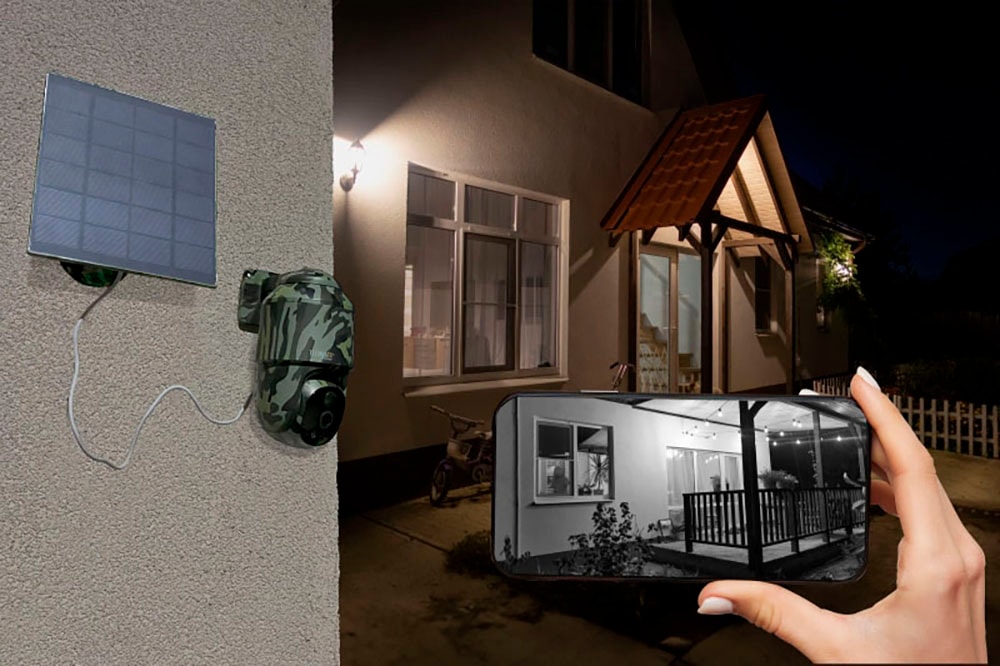Technaxx Überwachungskamera »4G PT Dome TX-290 mit Solarmodul«, Außenbereich