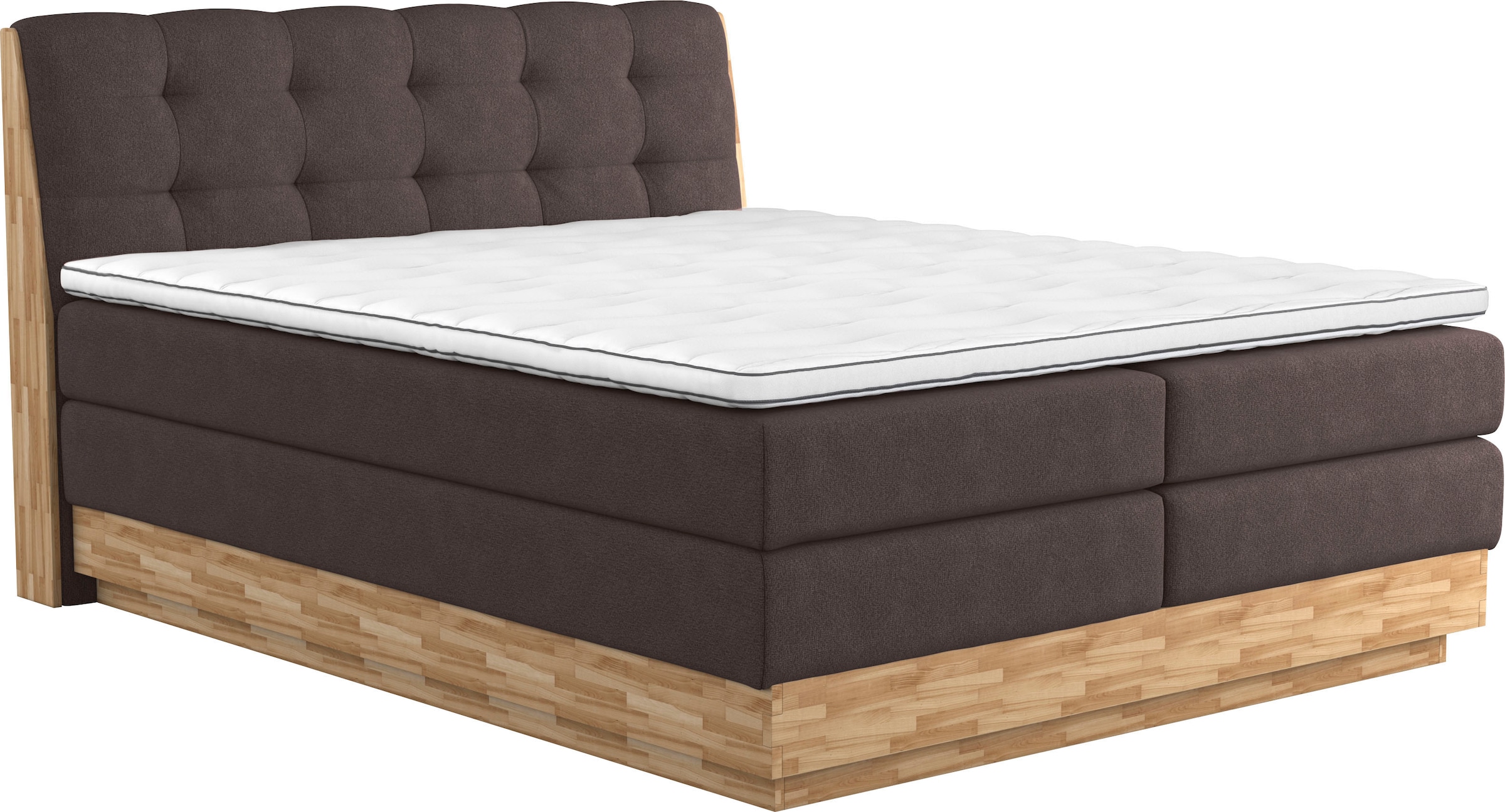Home affaire Boxspringbett »Naome« Boxspringbett, Inklusive Topper günstig online kaufen