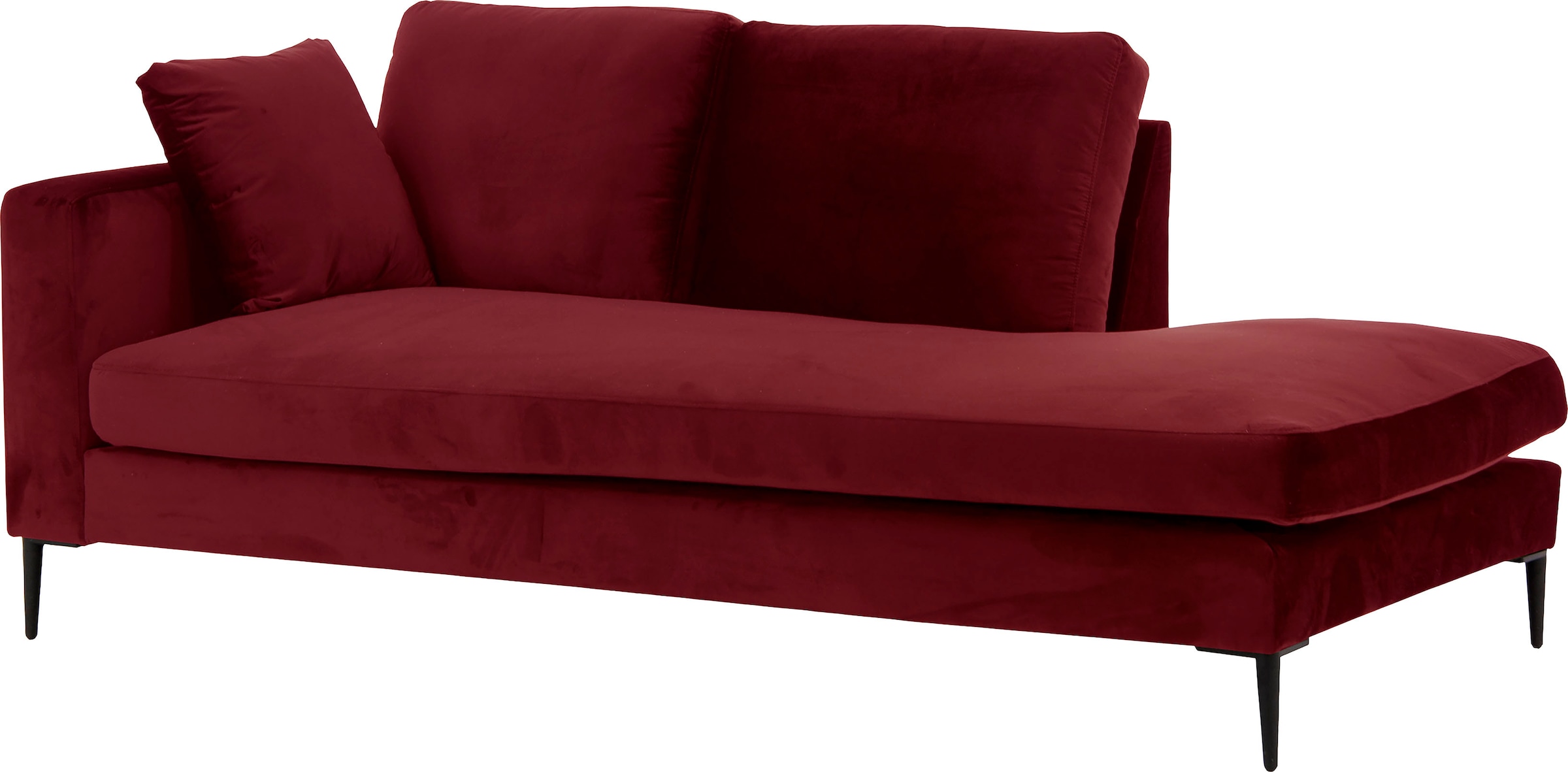 Home affaire Recamiere »Cozy Chaiselongue, Maße B/T/H: 195/97/80 cm« mit lo günstig online kaufen