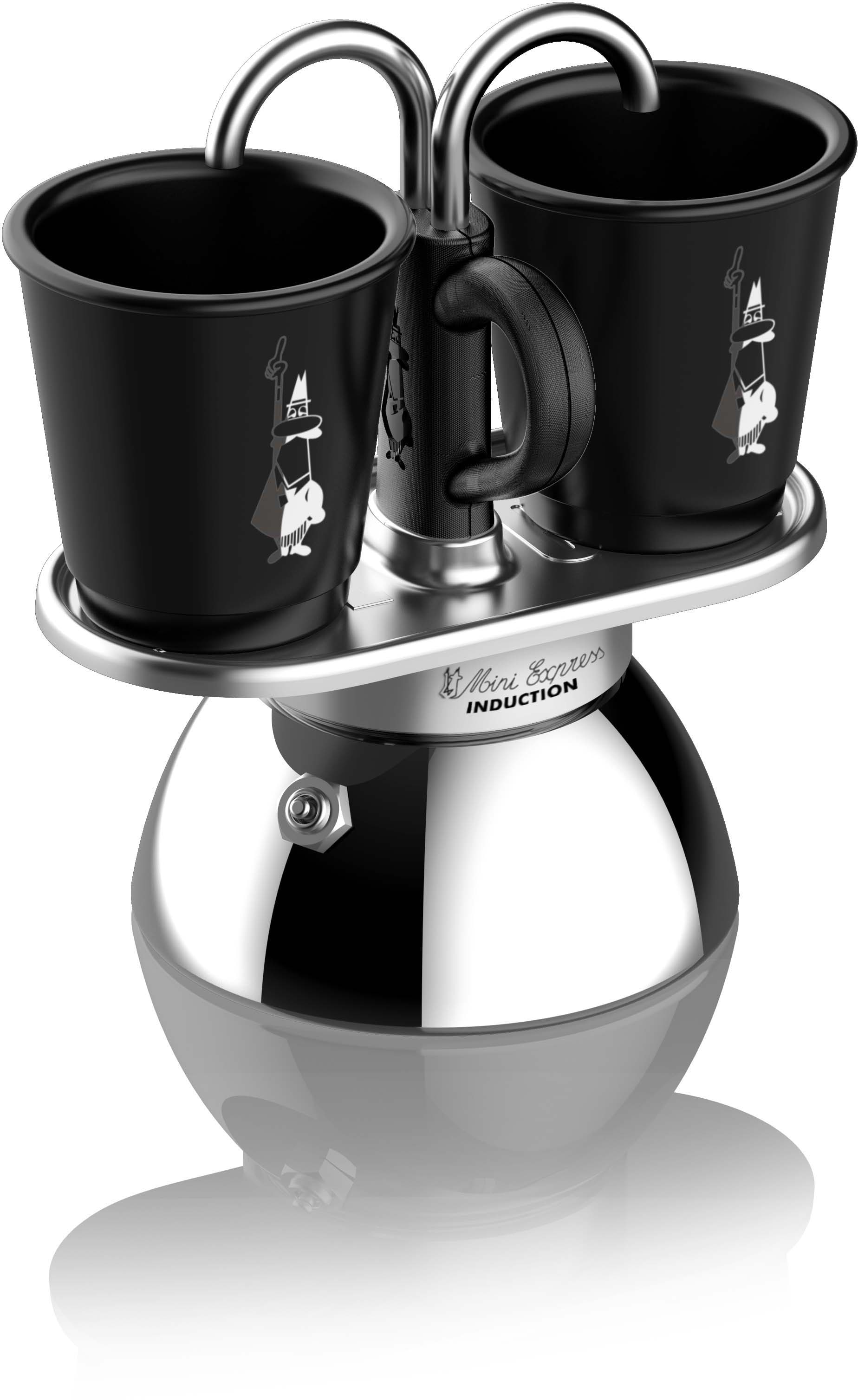 Espressokocher »Mini Induktion«, zwei Espressi gleichzeitig zubereiten, 90 ml,...