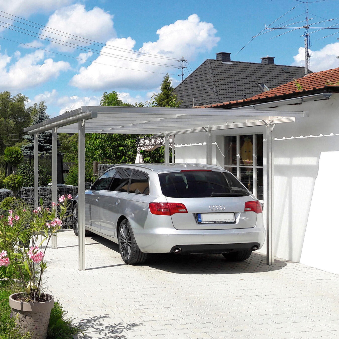 Beckmann Einzelcarport »CPTA«, Aluminium, 270 cm, Alu natur