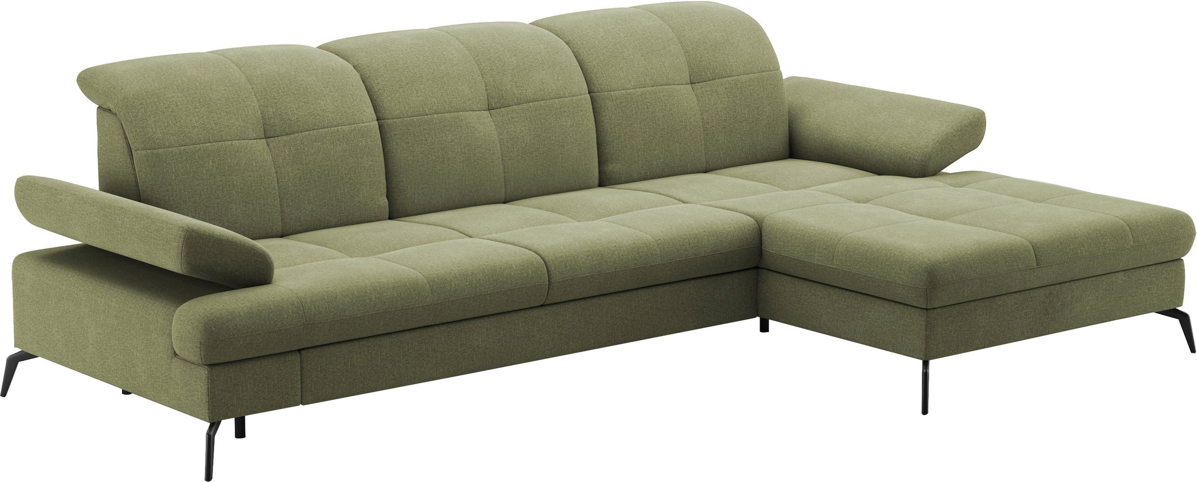 sit&more Ecksofa »Amica, L-Form, inkl. Sitztiefenverstellung & Armteilverstellung«, wahlweise mit Bettfunktion, Bettkasten und Kopfteilverstellung