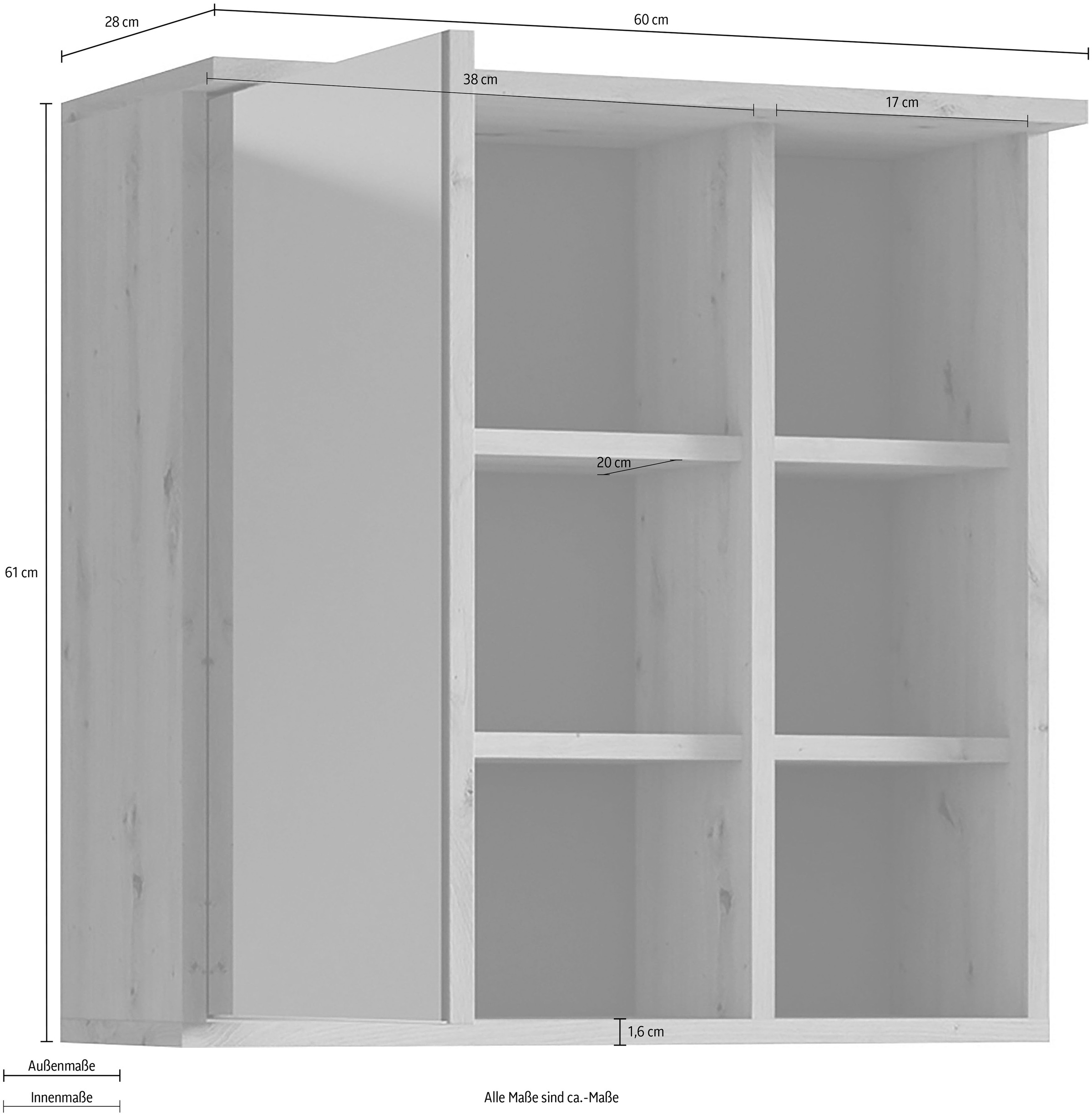 Homexperts Spiegelschrank »Wanda«, inklusive LED-Beleuchtung