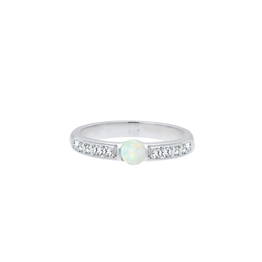 Elli Premium Verlobungsring »Opal Kristalle 925er Sterling Silber«