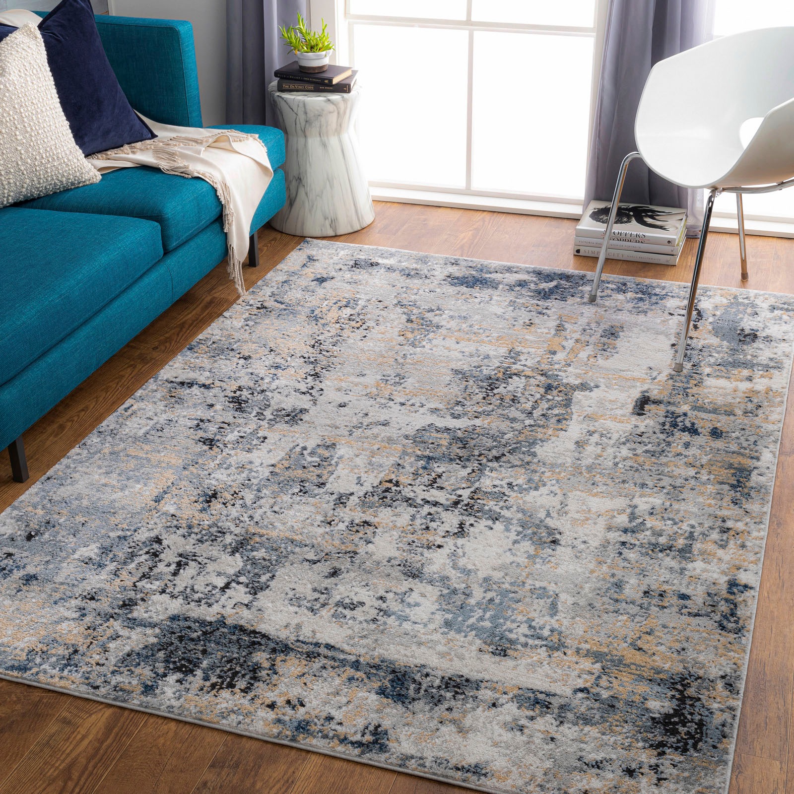 Livabliss Teppich »PARIS«, rechteckig, Modern Marmor Design, Wohnzimmertepp günstig online kaufen