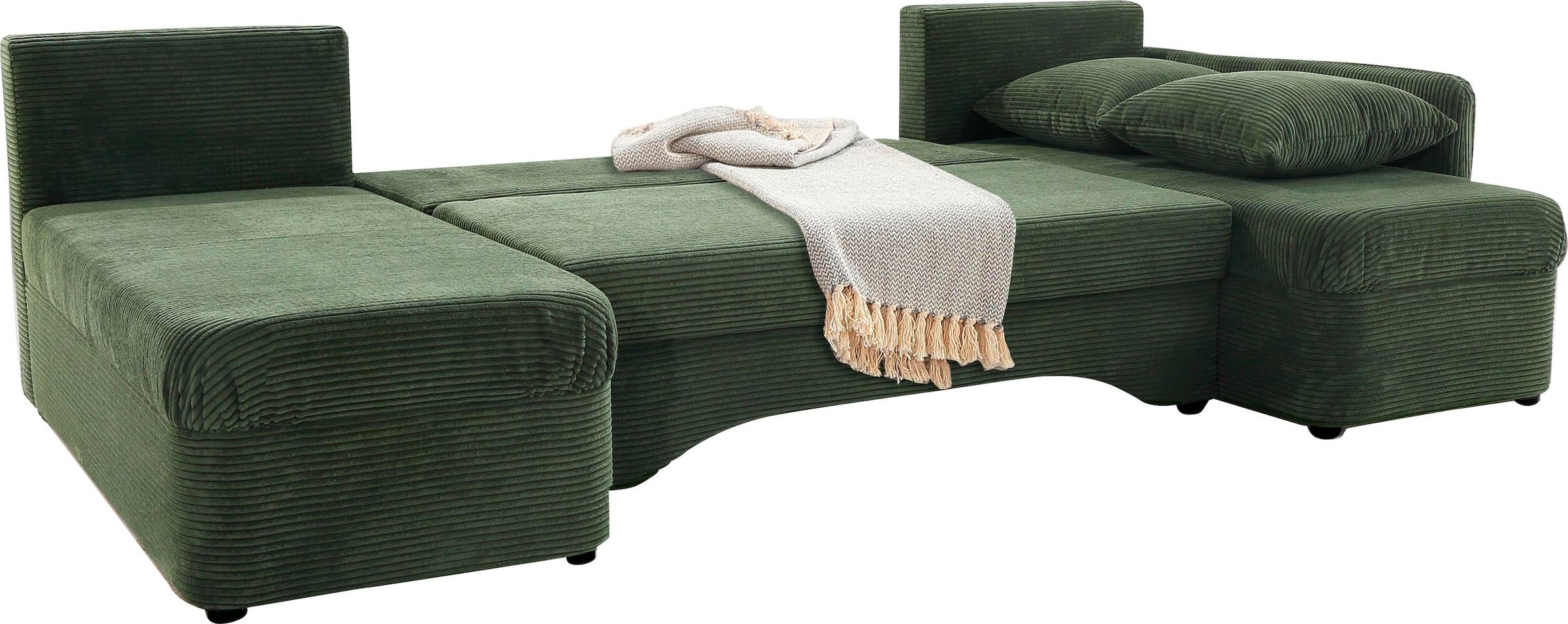 Jockenhöfer Gruppe Wohnlandschaft »U-Form, B: 260 cm« mit Bettfunktion & Bettkasten