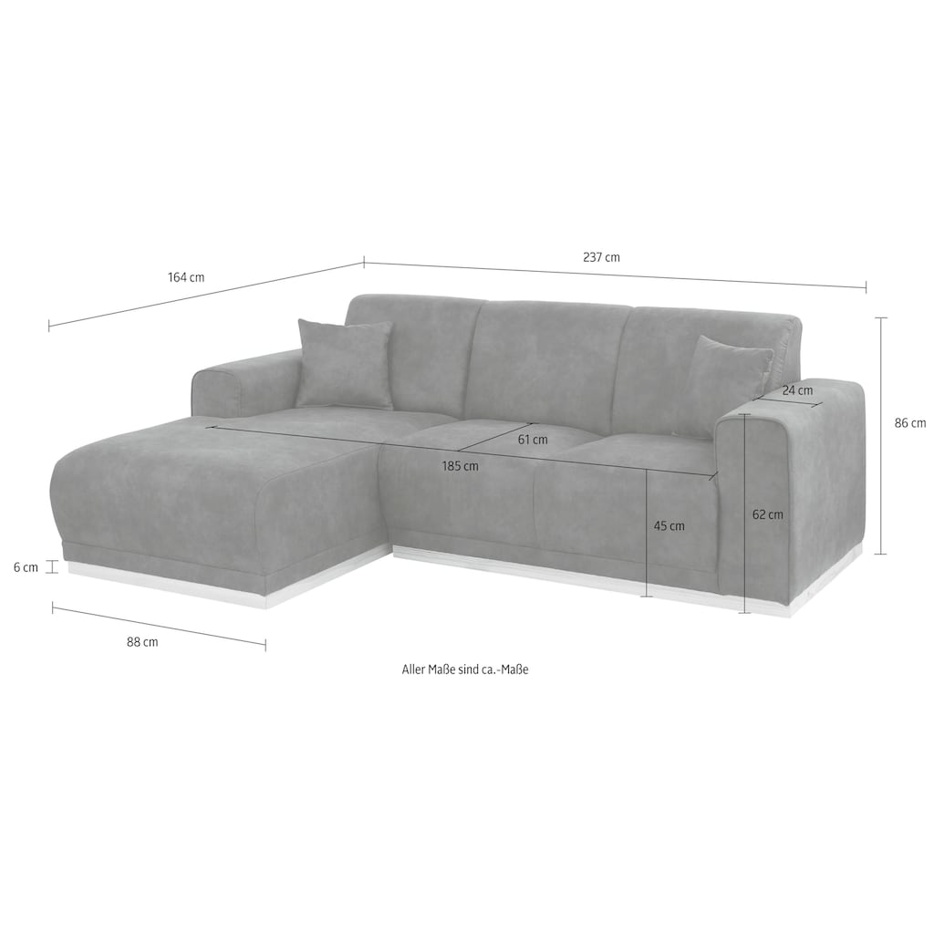 Home affaire Ecksofa »Seeland L-Form«