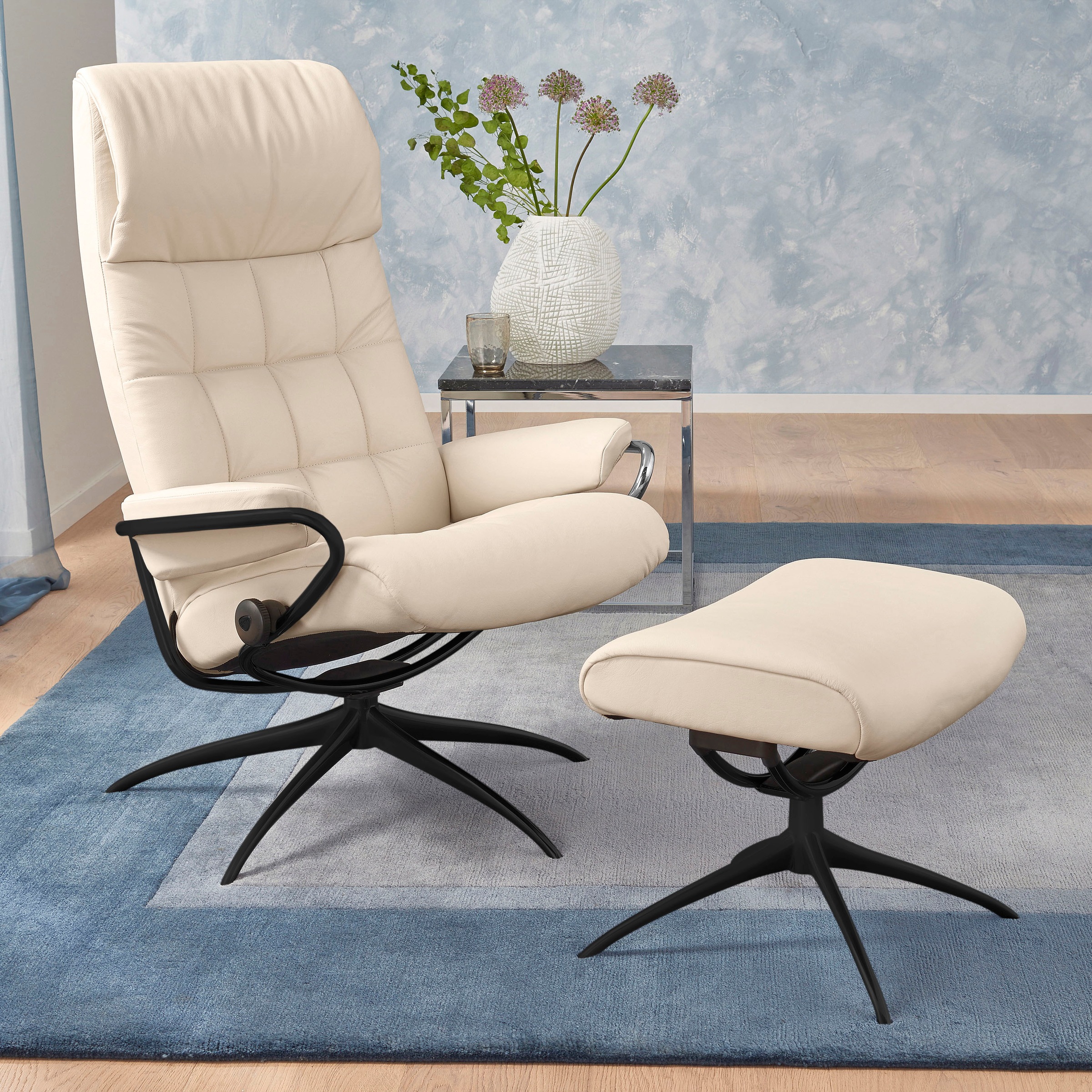 Stressless "London" Set, Relaxsessel mit Hocker, mit Hocker, High Back, mit günstig online kaufen