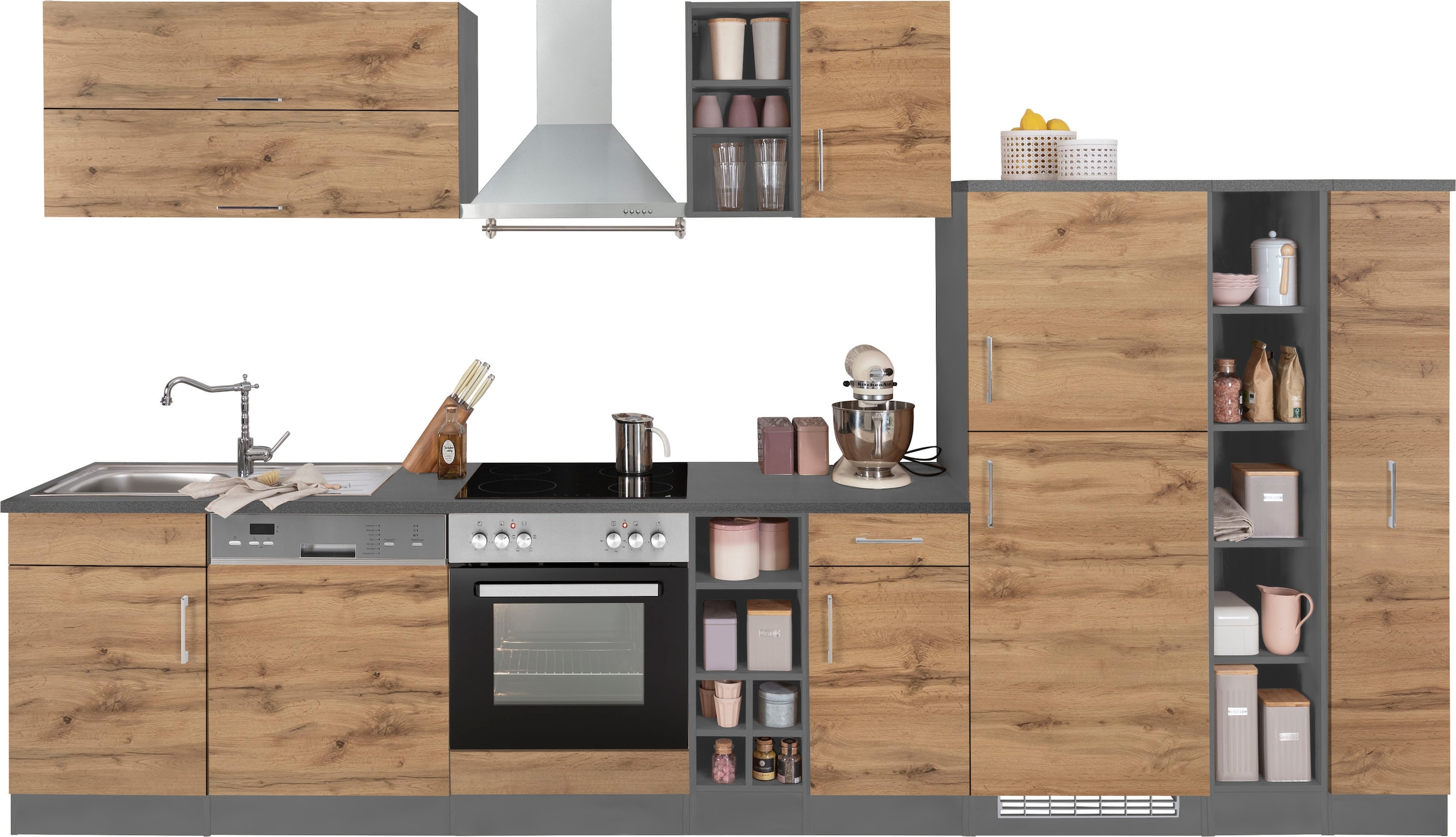 KOCHSTATION Küchenzeile »KS-Colmar«, ohne E-Geräte, Breite 360 cm günstig online kaufen