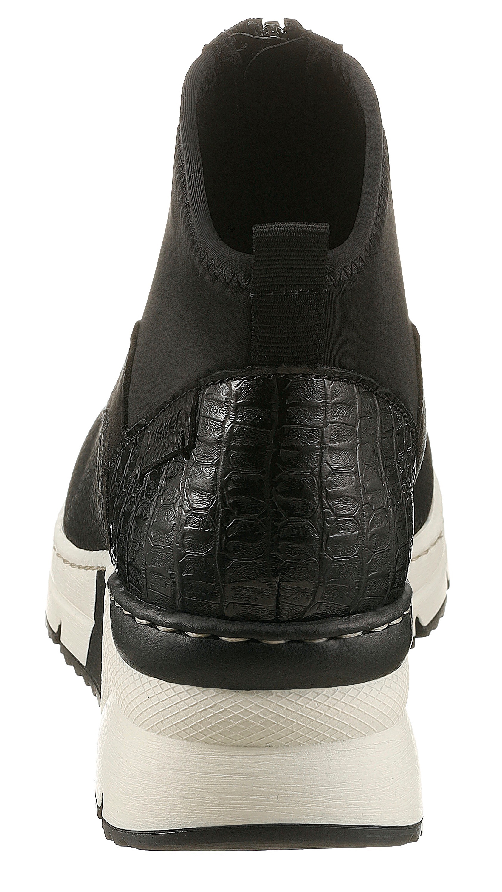 Rieker Schlupfboots, Stiefelette, High Top Sneaker mit Reißverschluss auf der Vorderseite