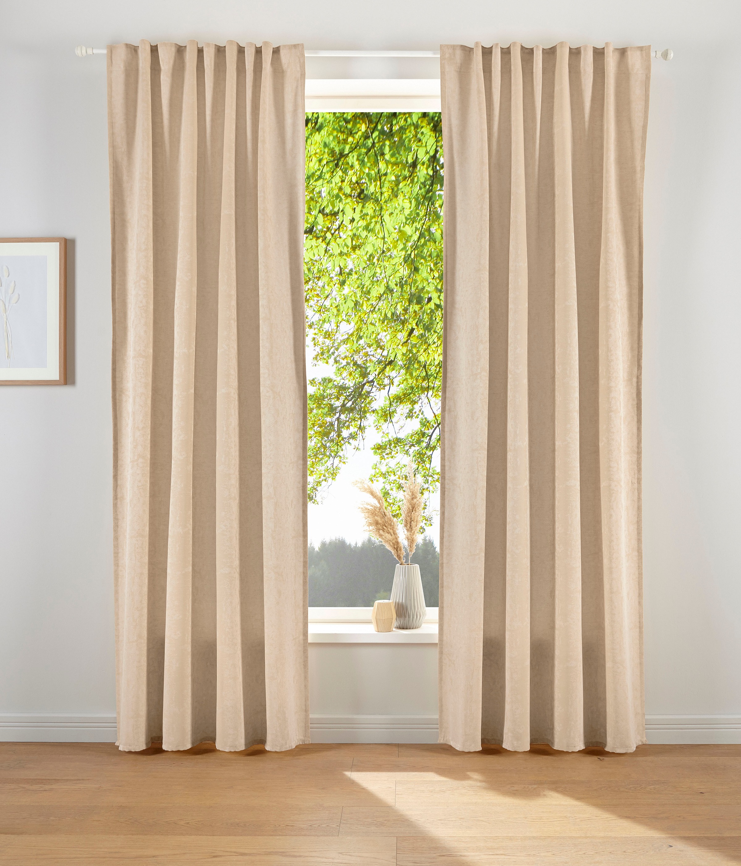 LeGer Home by Lena Gercke Vorhang »LESKA«, (1 St.), blickdicht, glatt, gewe günstig online kaufen