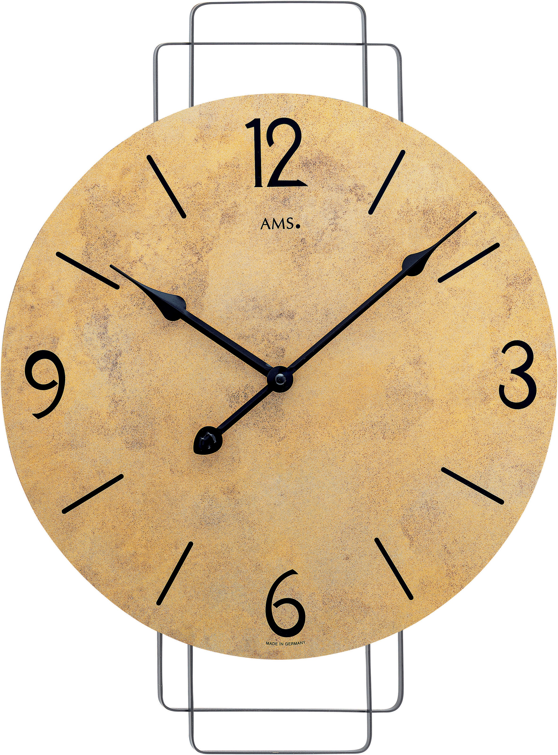 AMS Wanduhr, Made in Germany,Wohnzimmer,Esszimmer,Küche,Arbeitszimmer,Büro, günstig online kaufen
