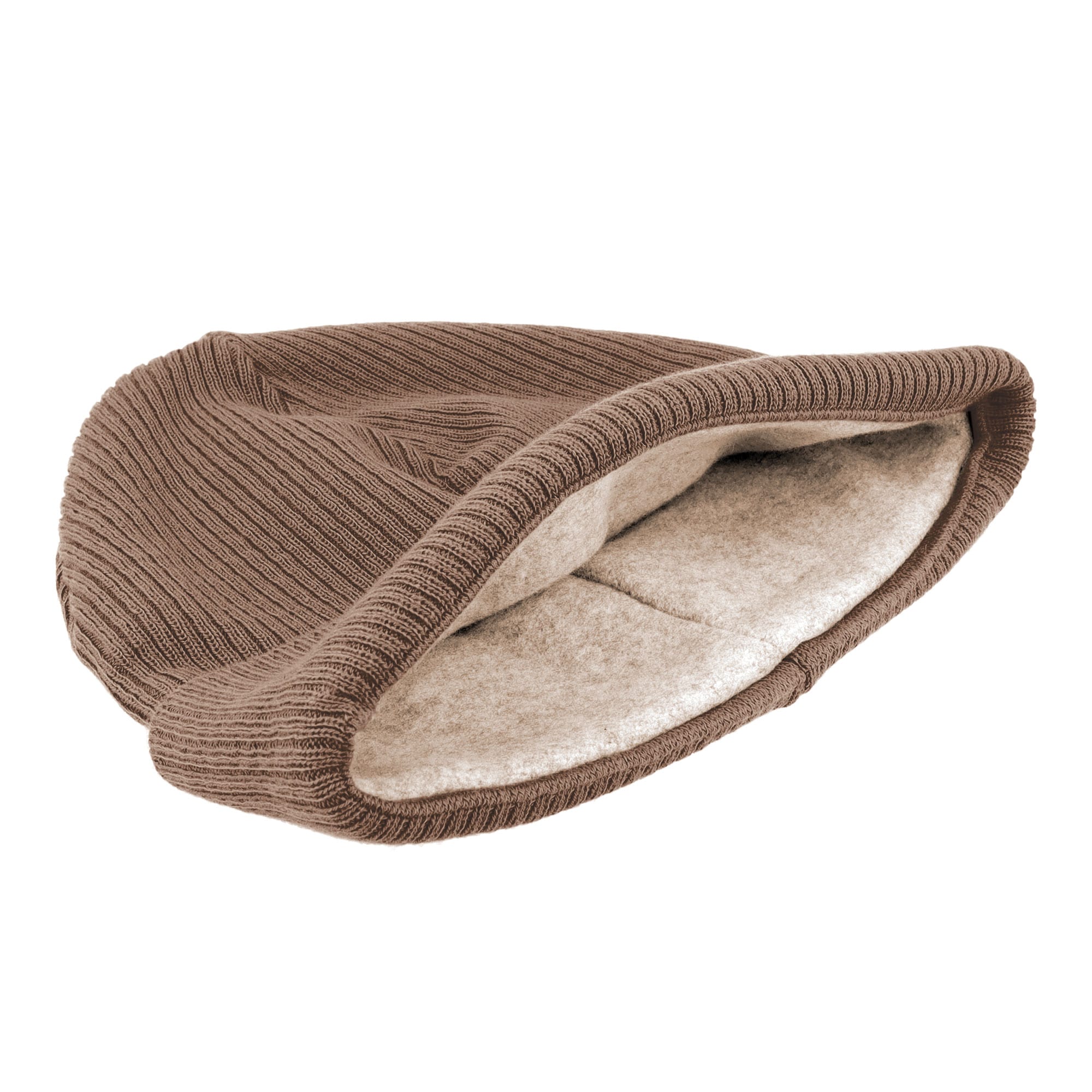 MAXIMO Beanie, aus Baumwolle, wärmend, gefüttert, unifarben