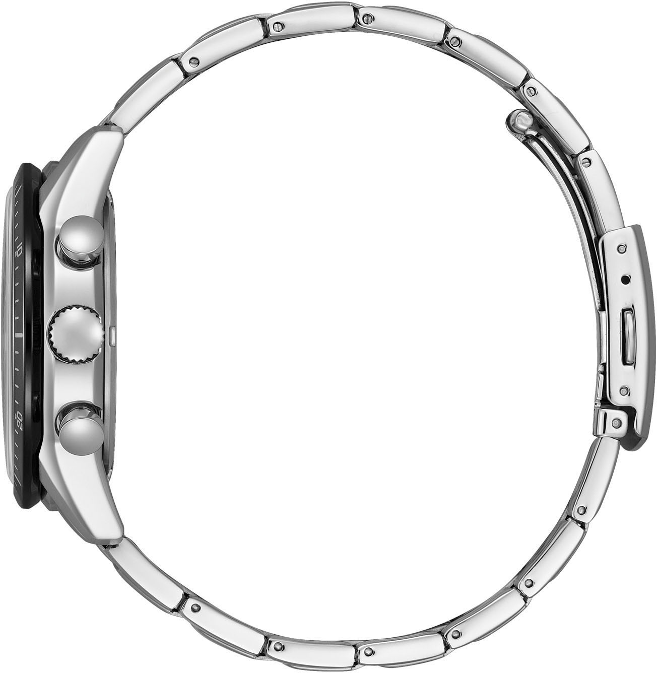 Citizen Chronograph Armbanduhr, Solar,Herrenuhr,Edelstahlarmband,analog,Tag,Stoppfunktion