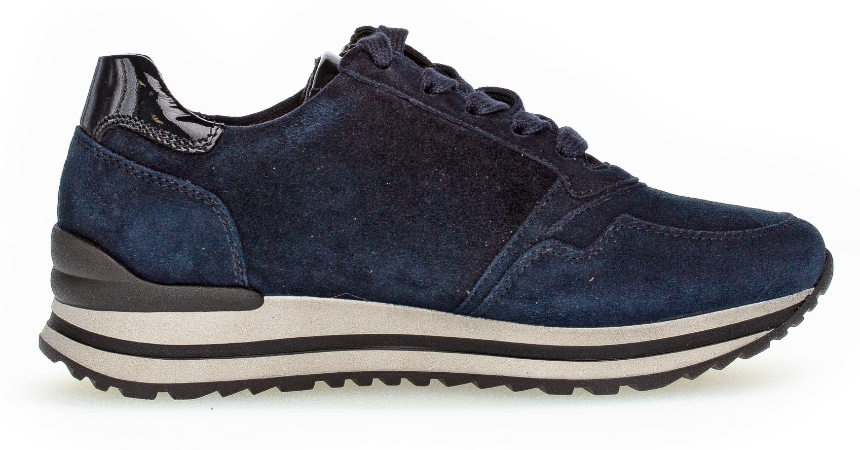 Gabor Keilsneaker »Turin«, Freizeitschuh, Halbschuh, Schnürer, gepolsterter Schaftrand, H-Weite