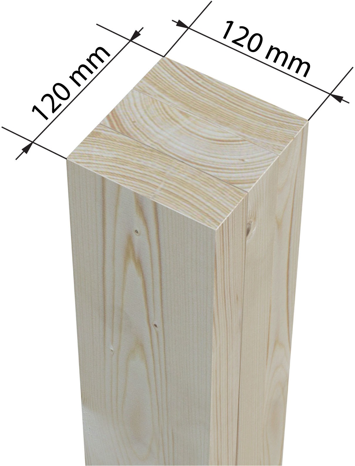 Palmako Einzelcarport »Karl« Massivholz 291 cm dunkelgrau/dunkelgrau