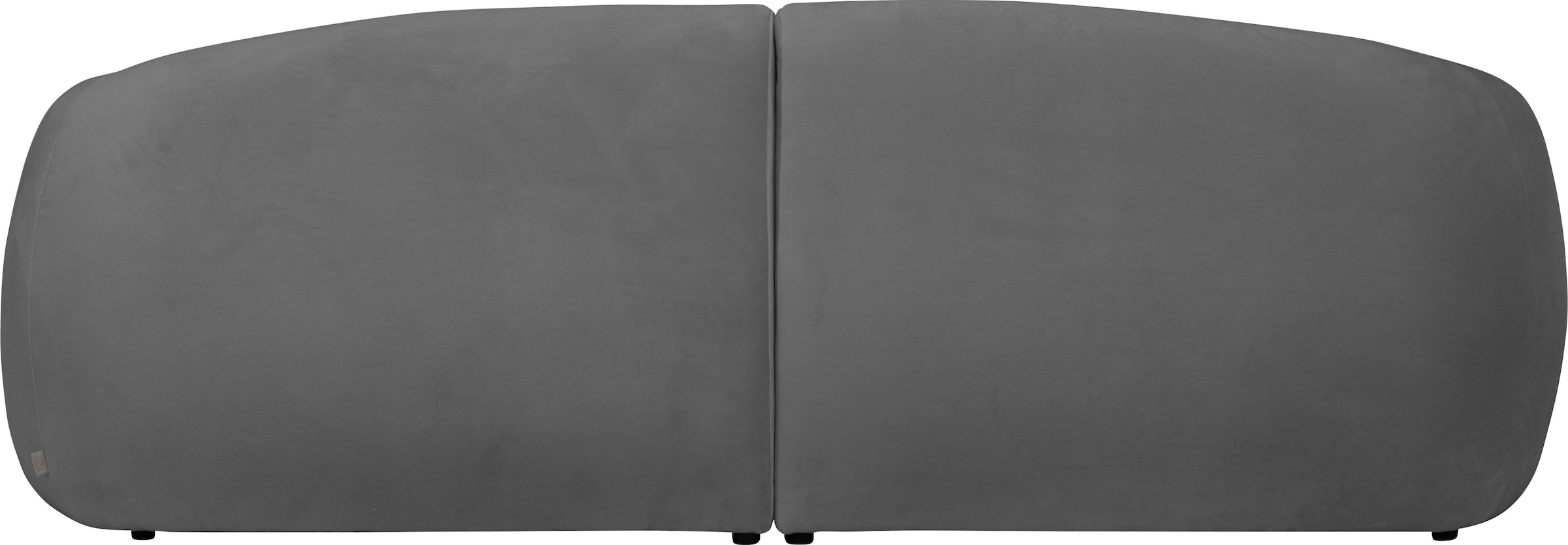 LeGer Home by Lena Gercke Big-Sofa »YANI Designersofa, organische Form, Maße B/T/H: 240/64/81 cm«, mit Wellenunterfederung, auch in Bouclé, passend zur Serie