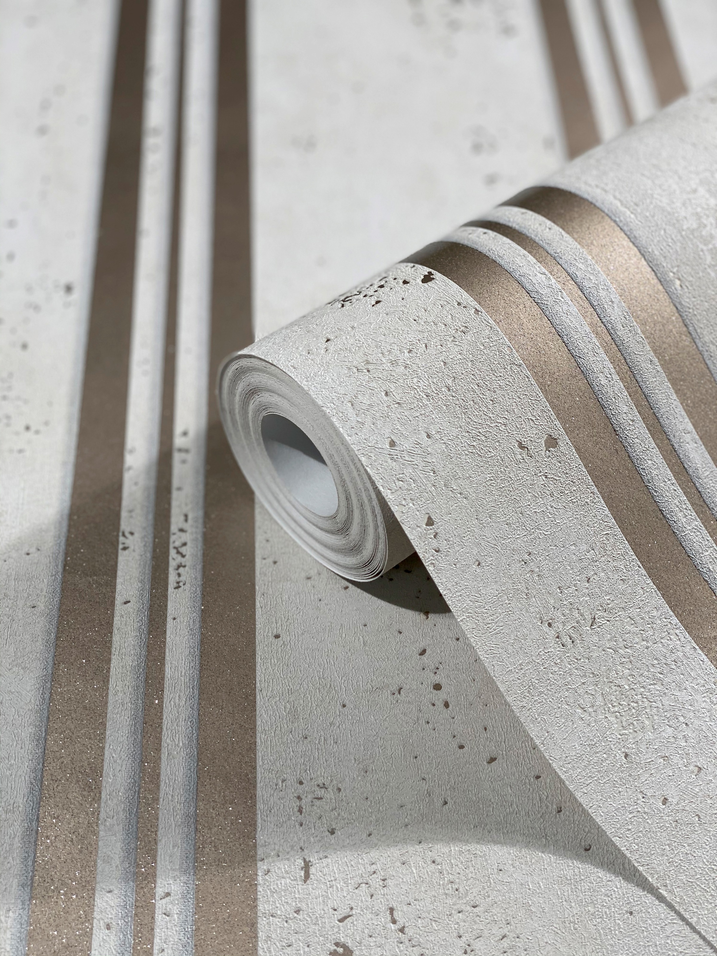 Marburg Vliestapete City Glam Streifen Beige günstig online kaufen