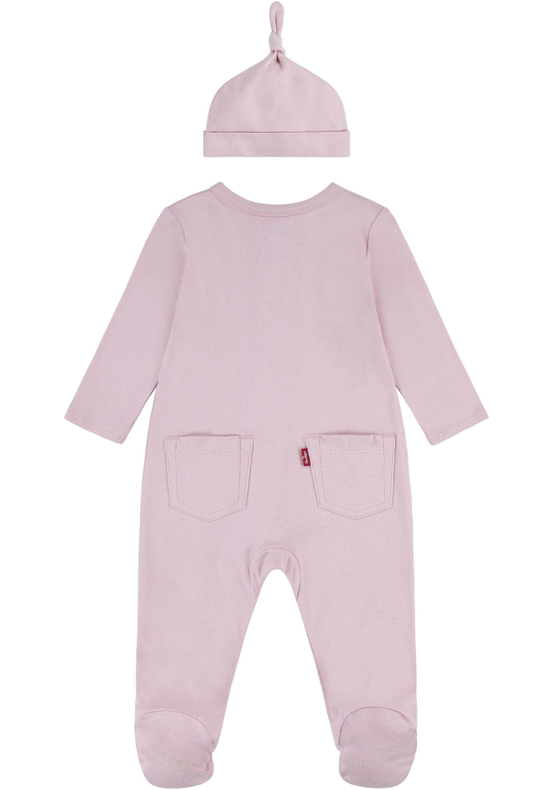 Levi's® Kids Neugeborenen-Geschenkset »LVN FOOTED COVERALL & HAT SET«, (Set, 2 tlg.)