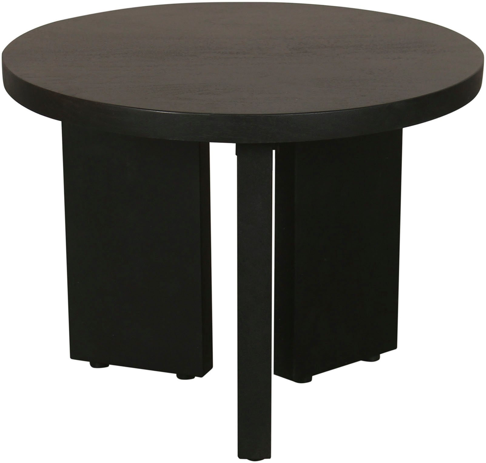 byLIVING Couchtisch »Round«, (1 St.), aus 2,5cm starkem Massivholz schwarz, einzeln oder im Set stellbar