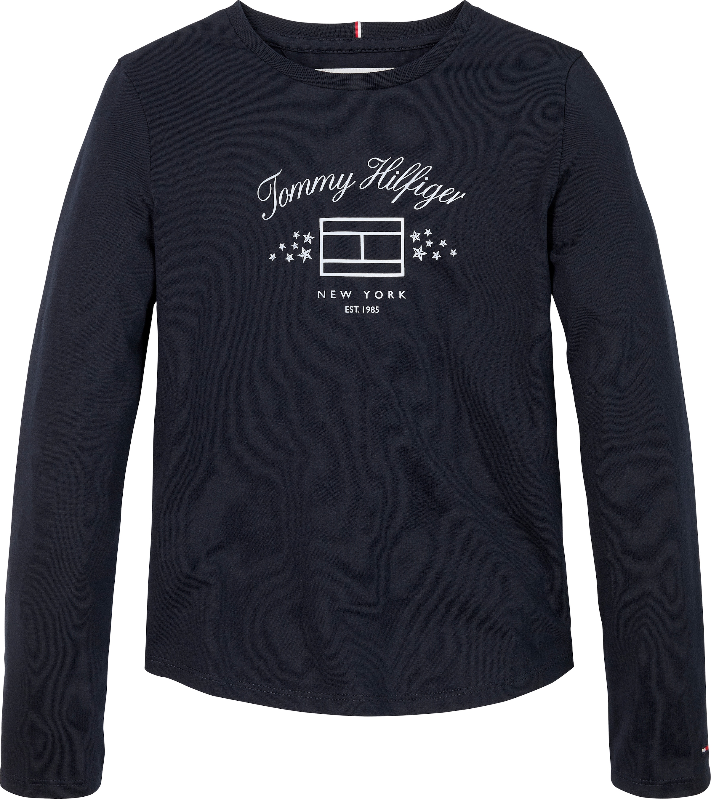 Tommy Hilfiger Sweatshirt »TH STARS FLAG PRINT TEE LS«, mit großem Logo-Druck