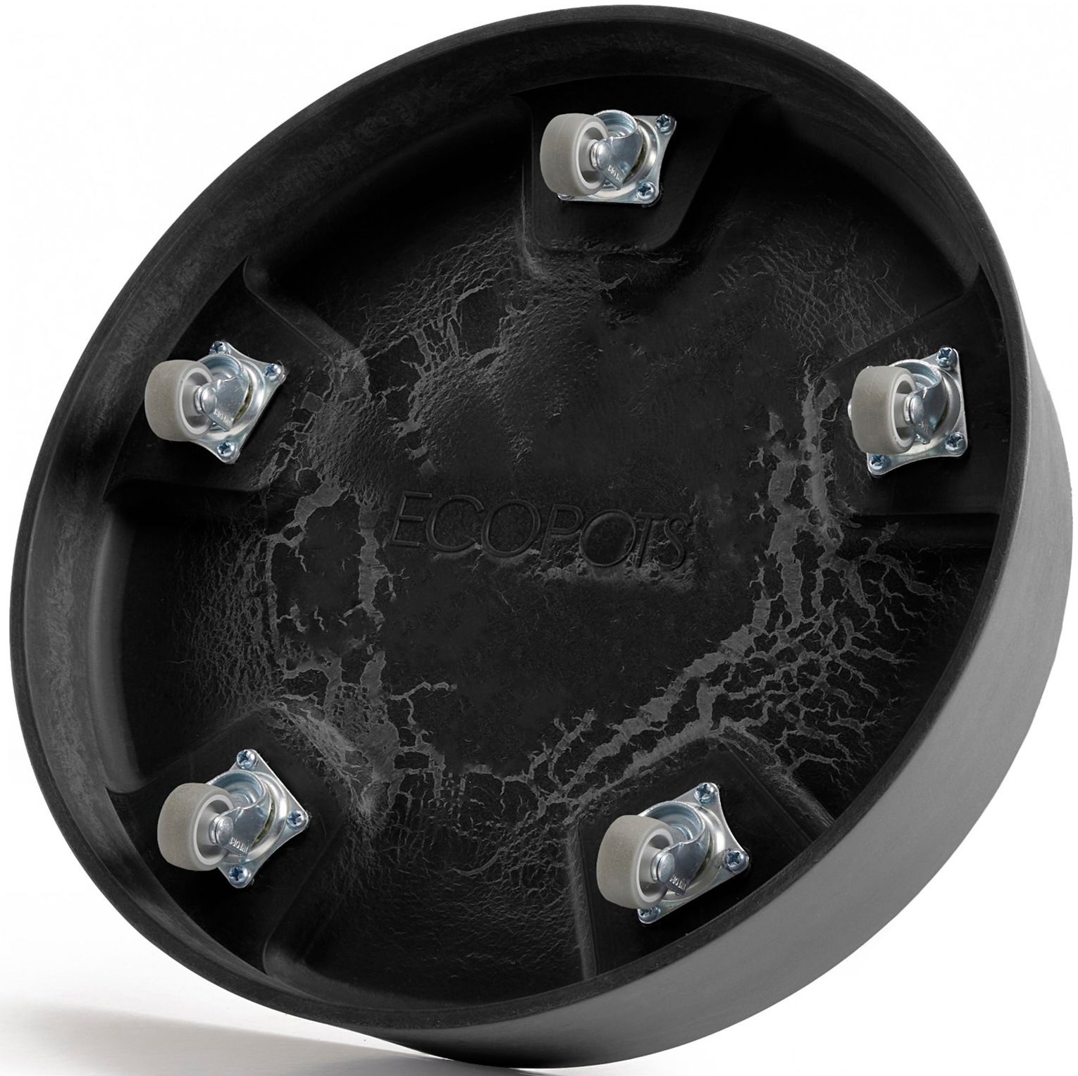 ECOPOTS Topfuntersetzer »mit Rollen Oslo 35 Dunkelgrau«, für innen und außen: frostsicher, bruchsicher und lichtbeständig