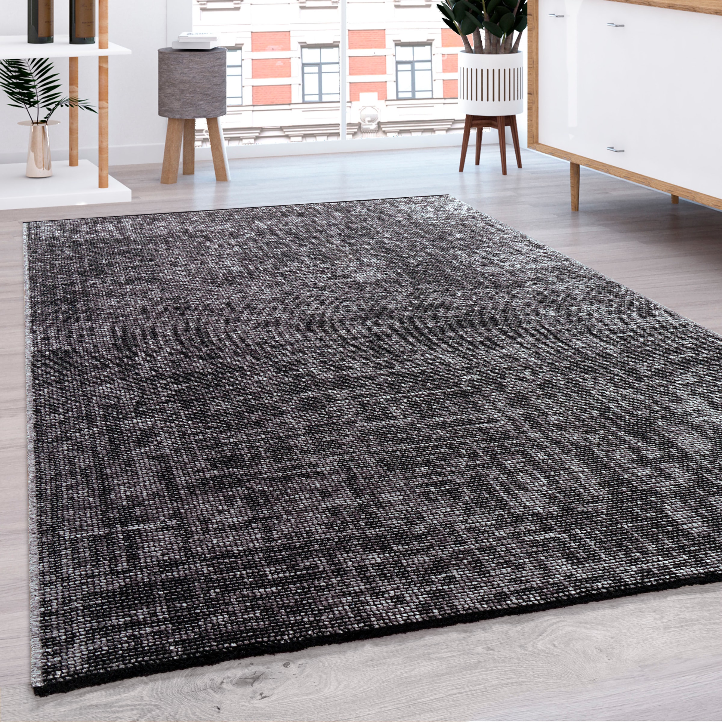 Paco Home Teppich »Melbourne 690«, rechteckig, 4 mm Höhe, Flachgewebe, mode günstig online kaufen