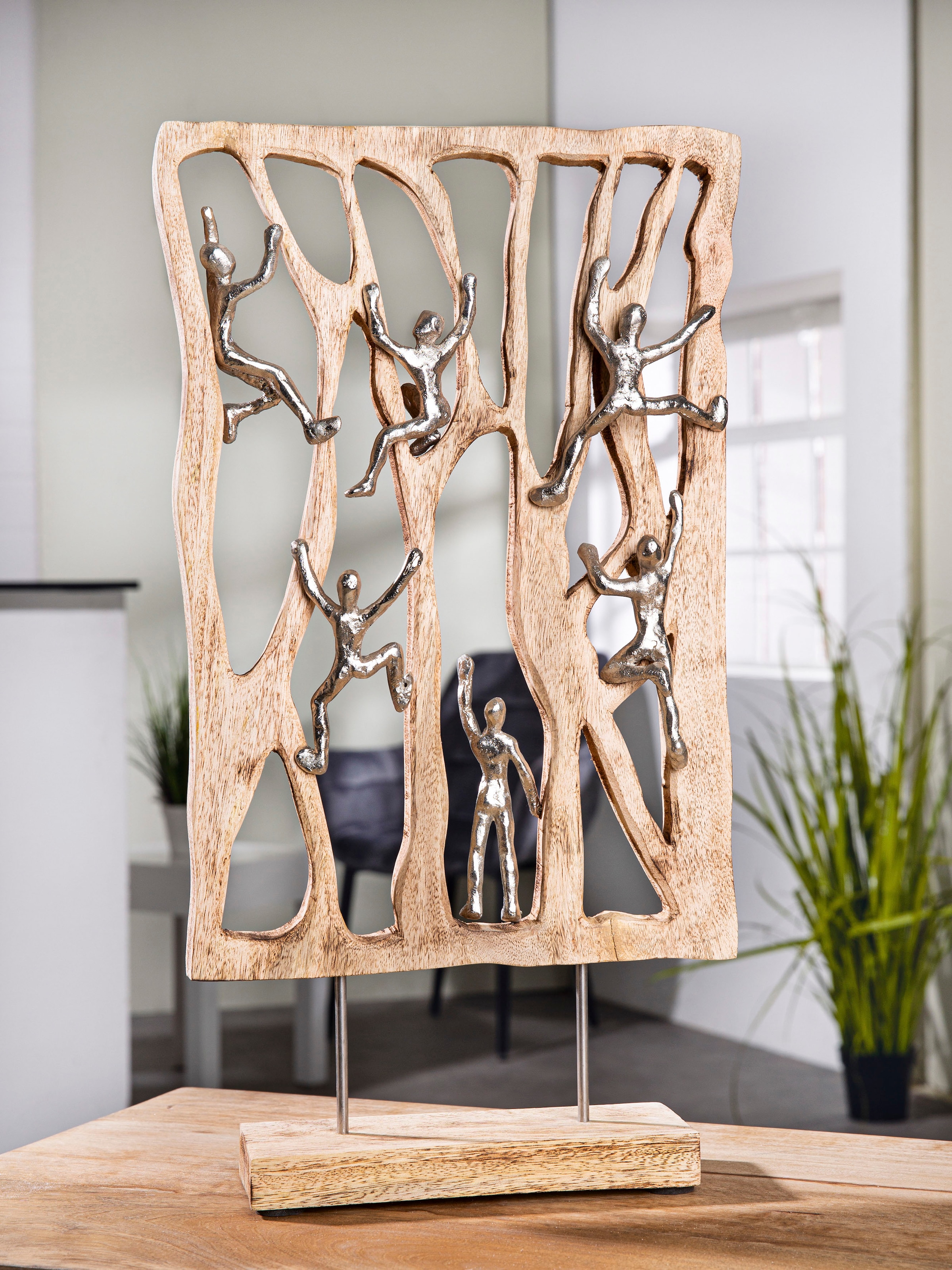 GILDE Dekofigur »Skulptur Climbing Wall« günstig online kaufen