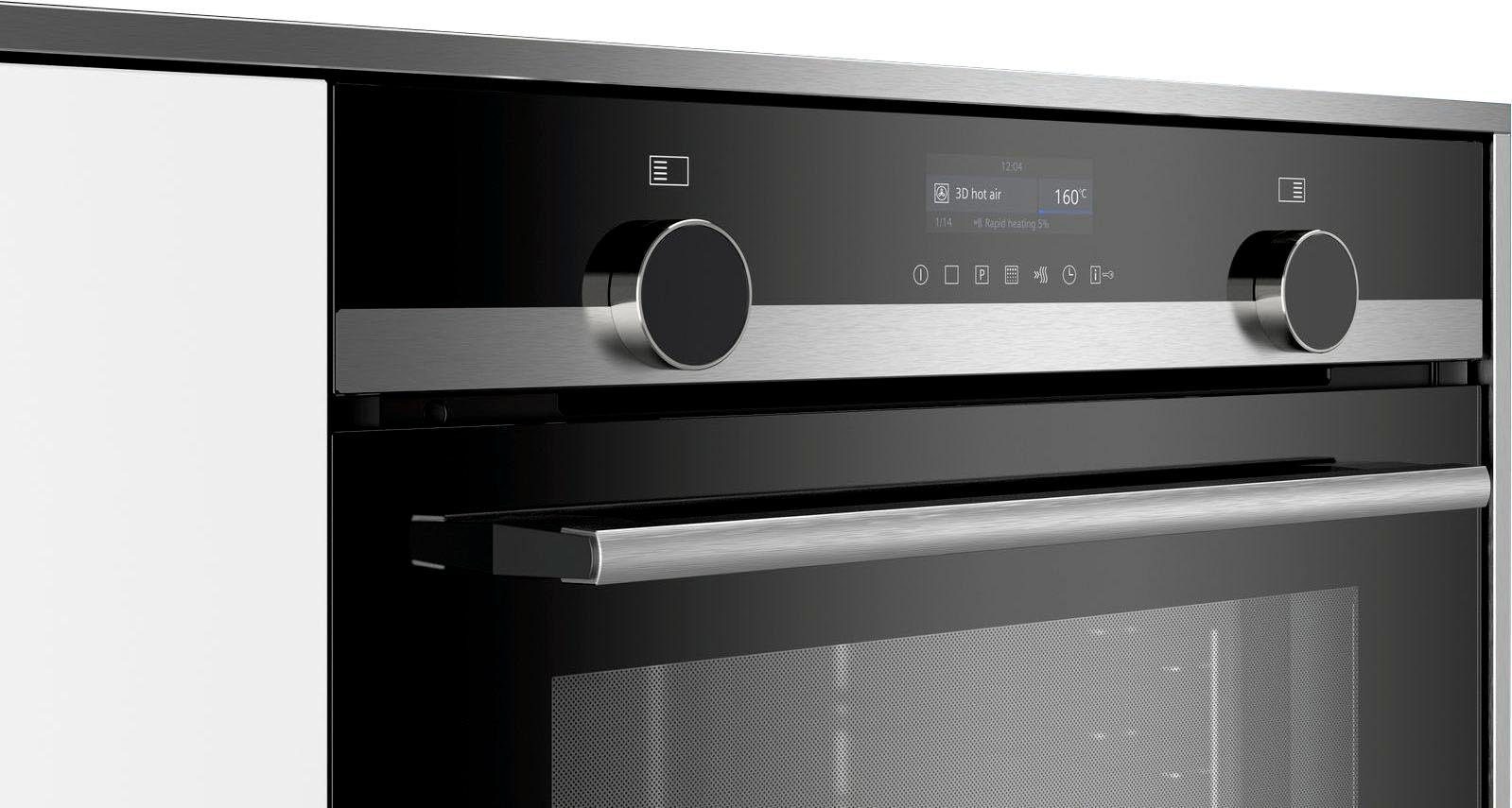 5. Bild von SIEMENS Einbaubackofen »HB579GBS0«, iQ500, HB579GBS0, mit Teleskopauszug nachrüstbar, Pyrolyse-Selbstreinigung