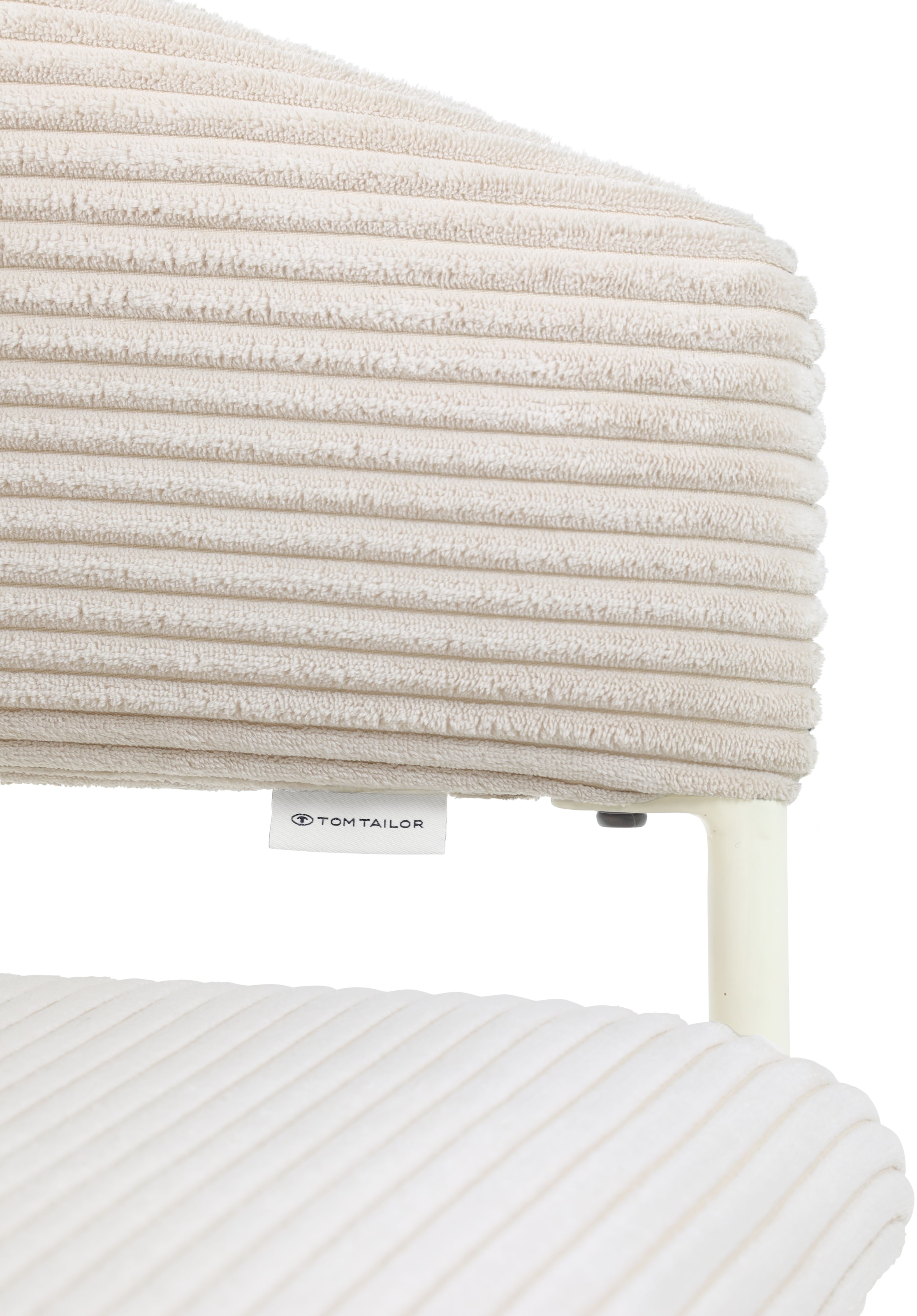 TOM TAILOR HOME Armlehnstuhl »EMBRACE ARMCHAIR«, (Set), 2 St., Breitcord, Esszimmerstuhl, mit Armlehnen, 4-Fußgestell, Rückenausschnitt