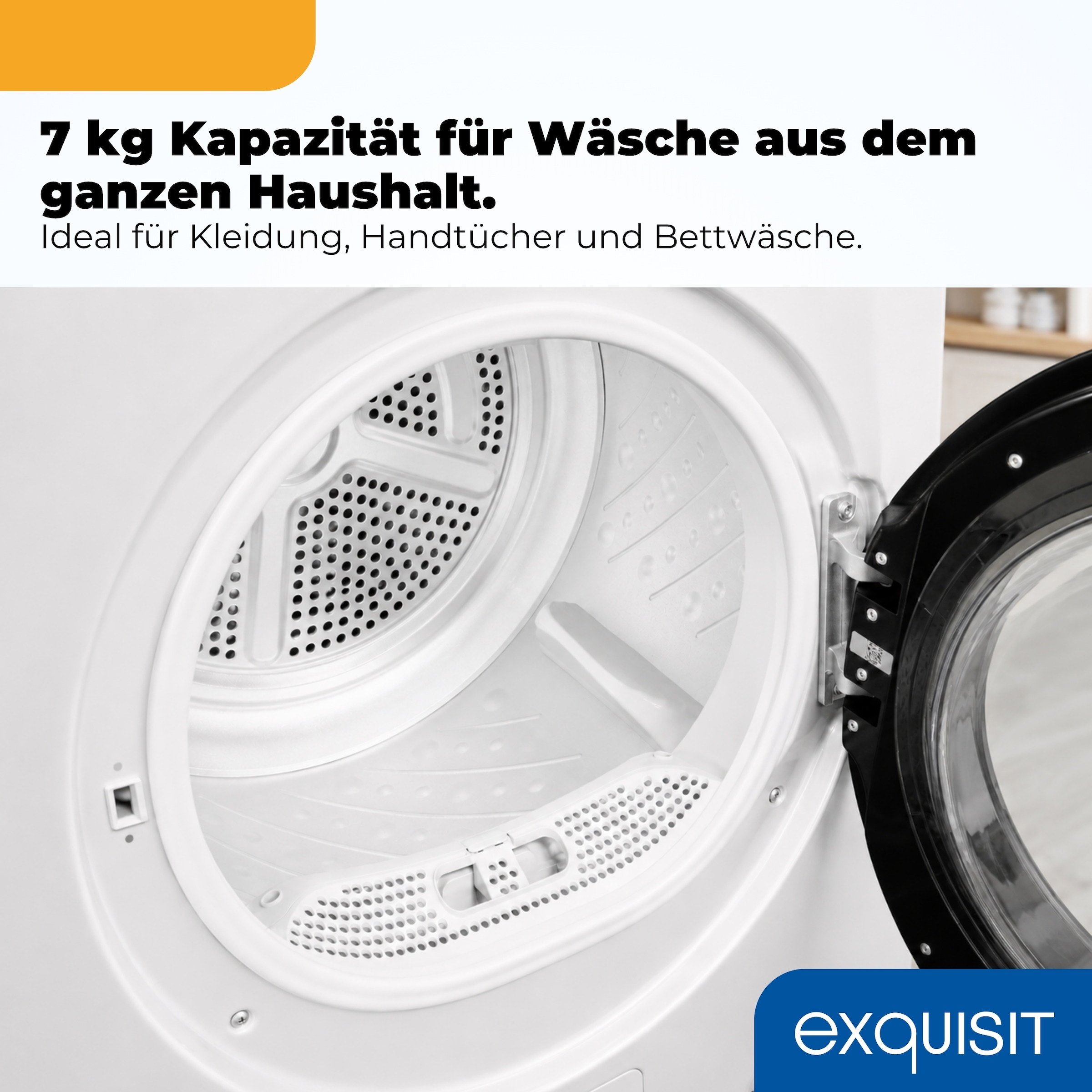 exquisit Wärmepumpentrockner »TWP703-010D« Wärmepumpentechnologie für weniger Energieverbrauch, sehr sparsam
