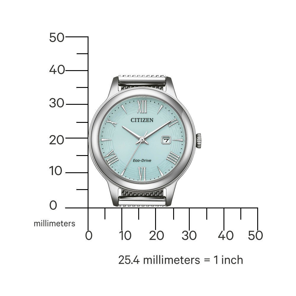 Citizen Solaruhr, Armbanduhr, Damenuhr, Edelstahlarmband, analog, Datum, Eco-Drive