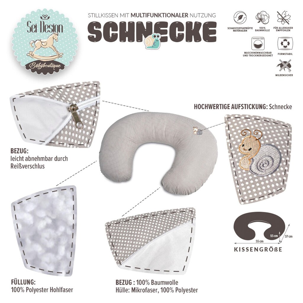 SEI Design Stillkissen »Schnecke«