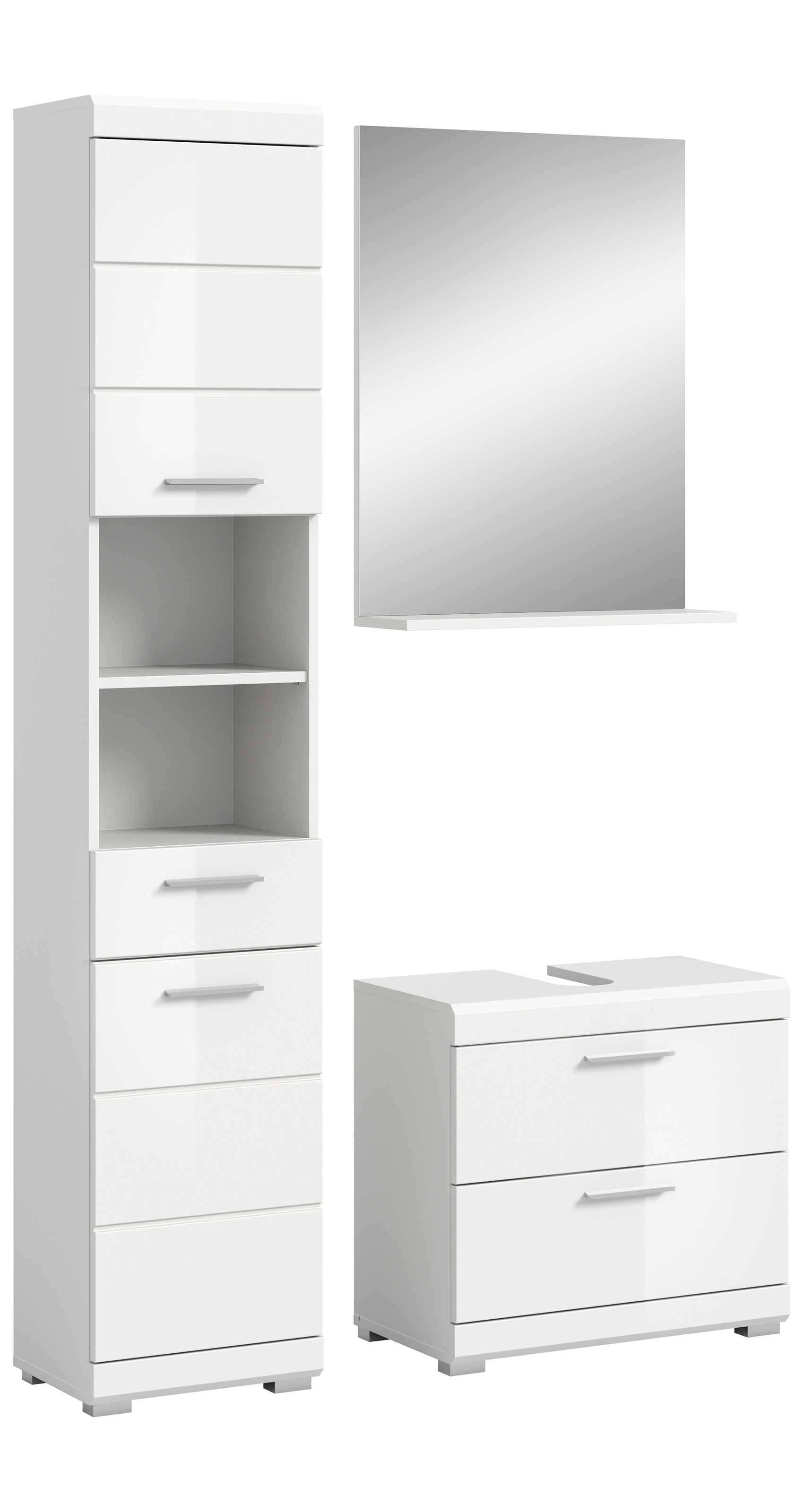 INOSIGN Badmöbel-Set »Siena, 3 teilig, bestehend aus:«, (Set), Hochschrank, günstig online kaufen