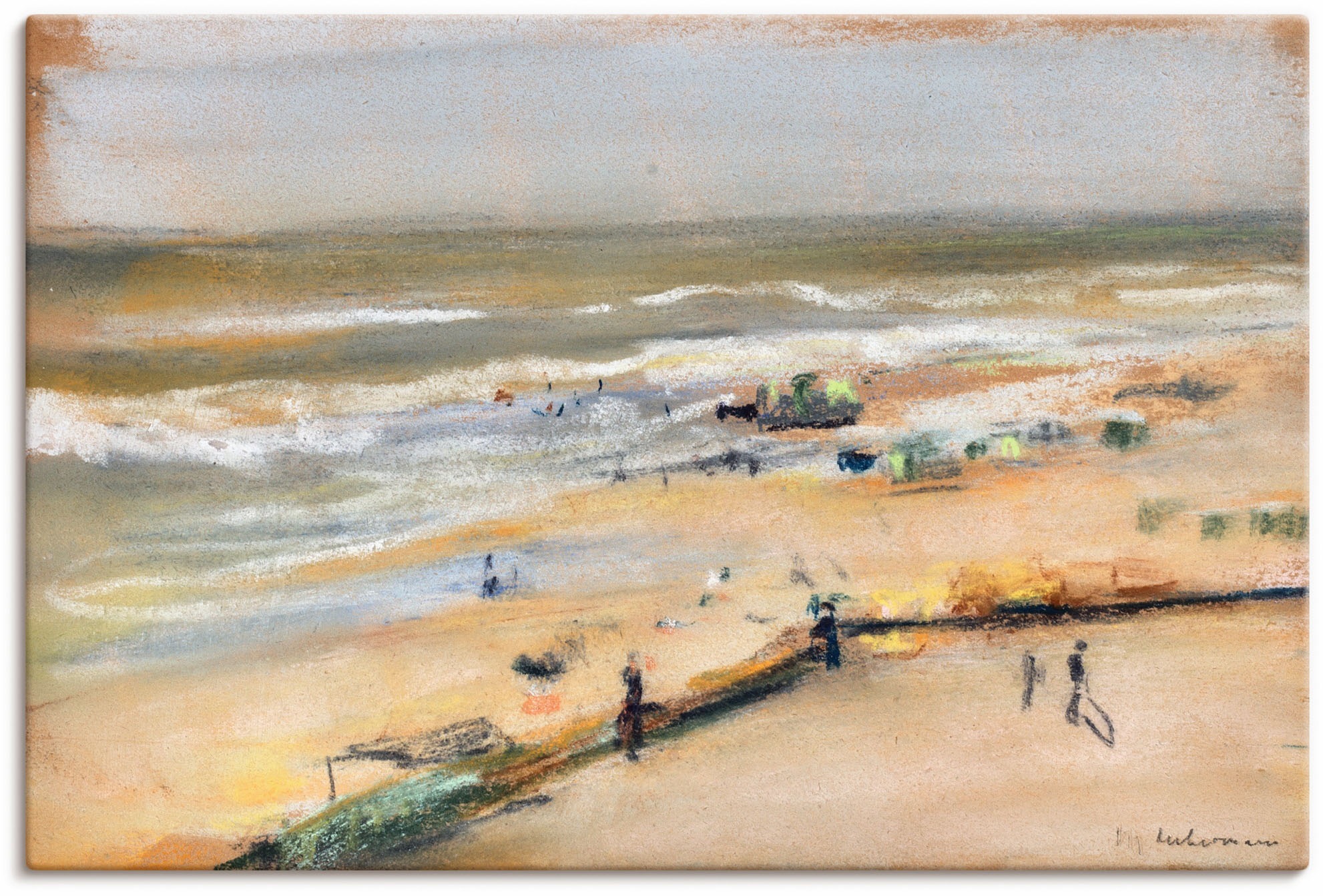 Artland Wandbild »Blick von der Düne aufs Meer, Nordwijk« Strandbilder 1 St günstig online kaufen
