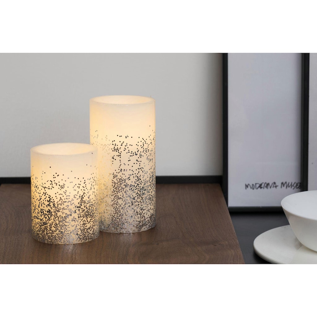 Pauleen LED-Kerze »Glowing Glitter Candle 2er Set«