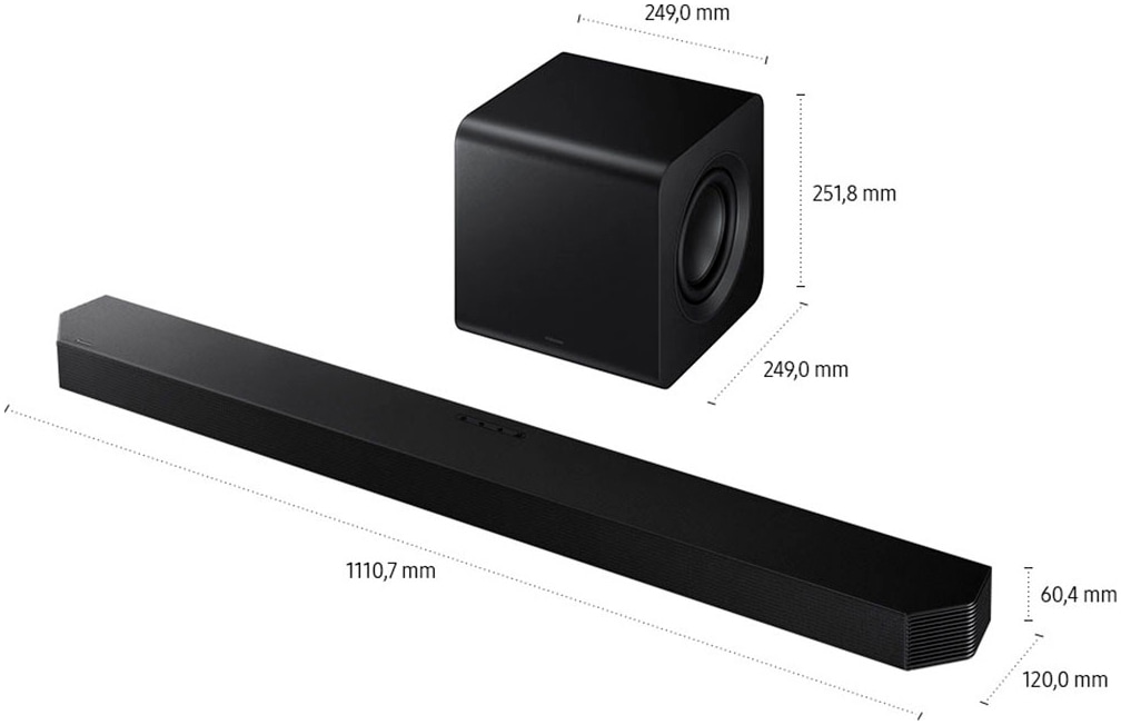Samsung Soundbar »HW-Q810GF Q-Soundbar«, 5.1.2-Kanal Sound System, Kabellos Dolby Atmos I DTS:X, SpaceFit Sound