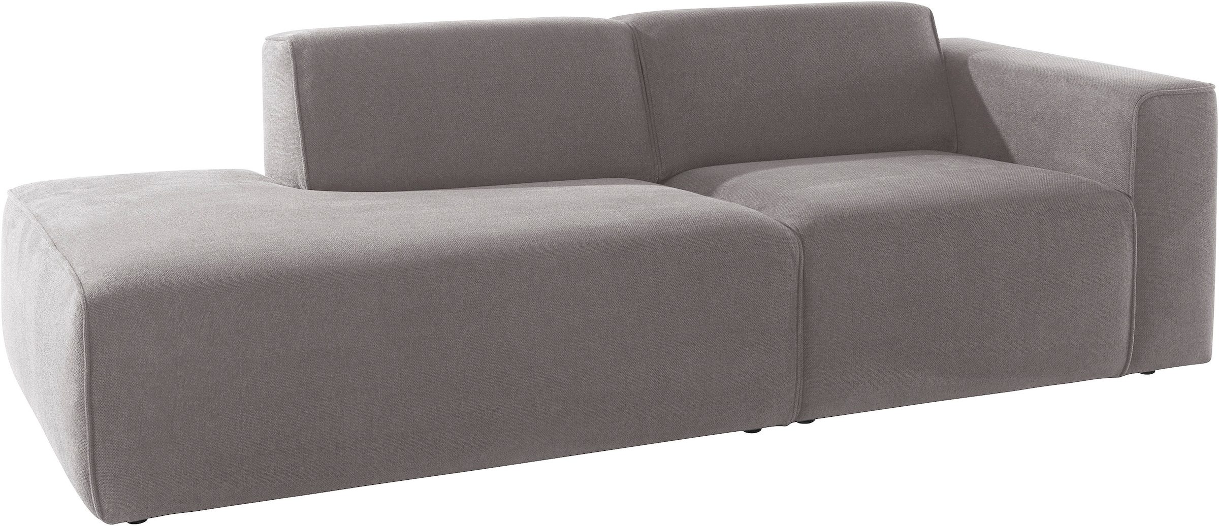 andas 2-Sitzer »Noord mit Kedernaht, Breite 227 cm«, Cord, Struktur, Webstoff, mit Wellenunterfederung, Massivholzrahmen