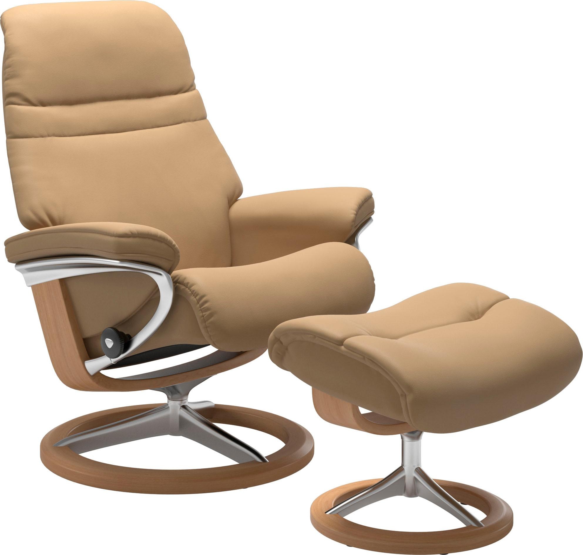 Stressless® Relaxsessel »Sunrise« Relaxsessel mit Hocker, mit Signature Bas günstig online kaufen