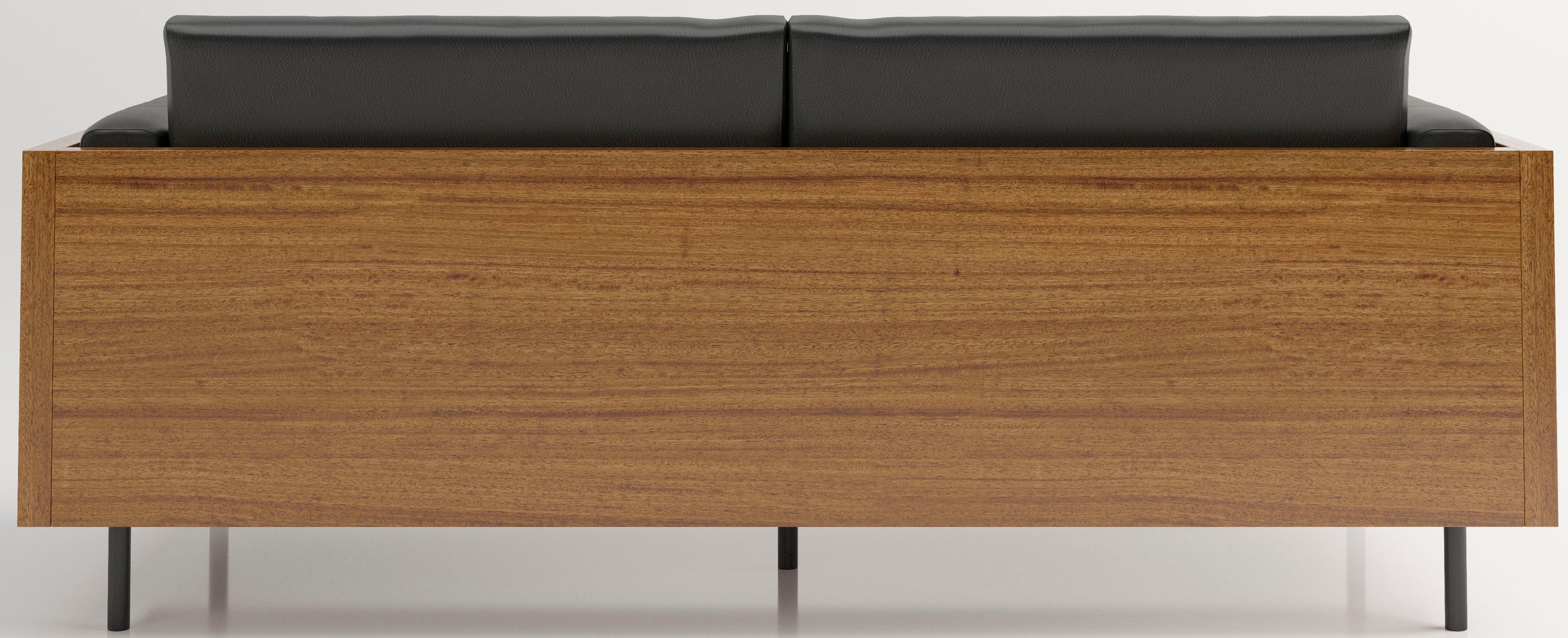 PLAYBOY 3-Sitzer »Shelby« Sitzschale aus Massivholz