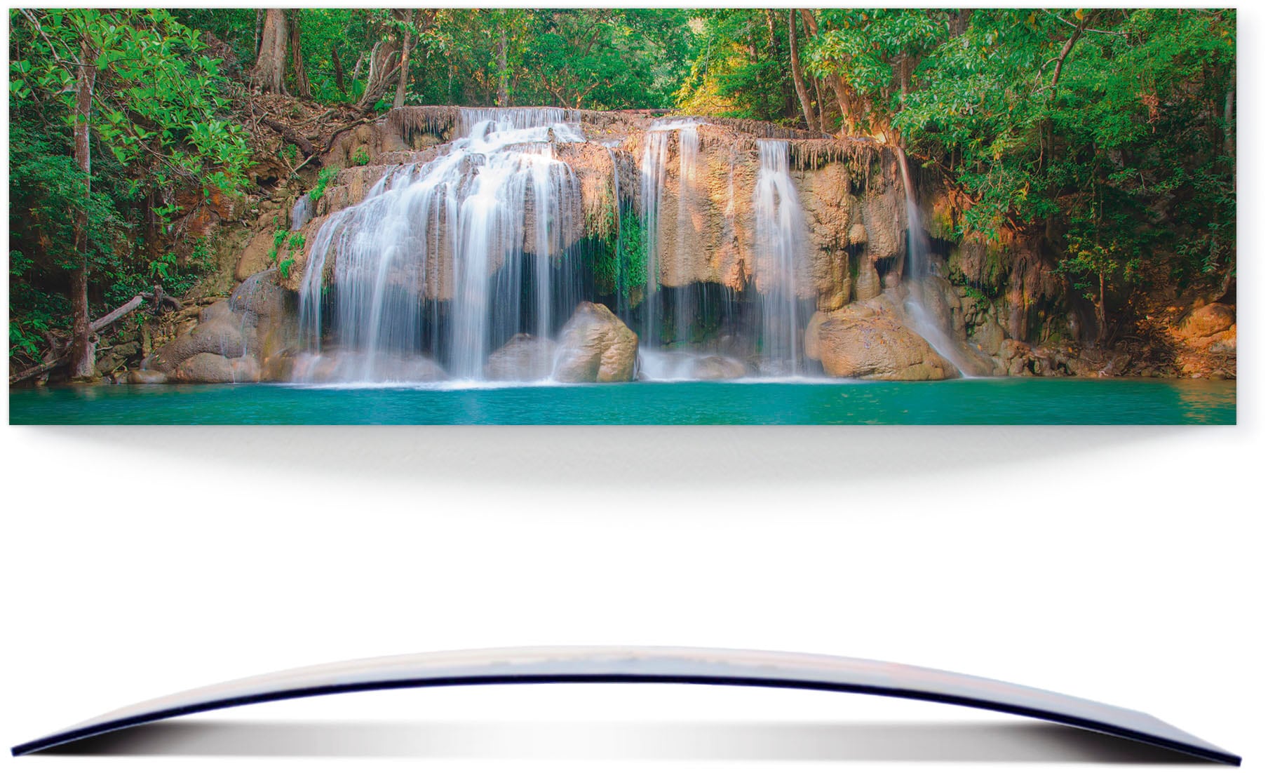 Artland Wandbild »Wasserfall im Wald National Park«, Gewässer, (1 St.), 3D günstig online kaufen